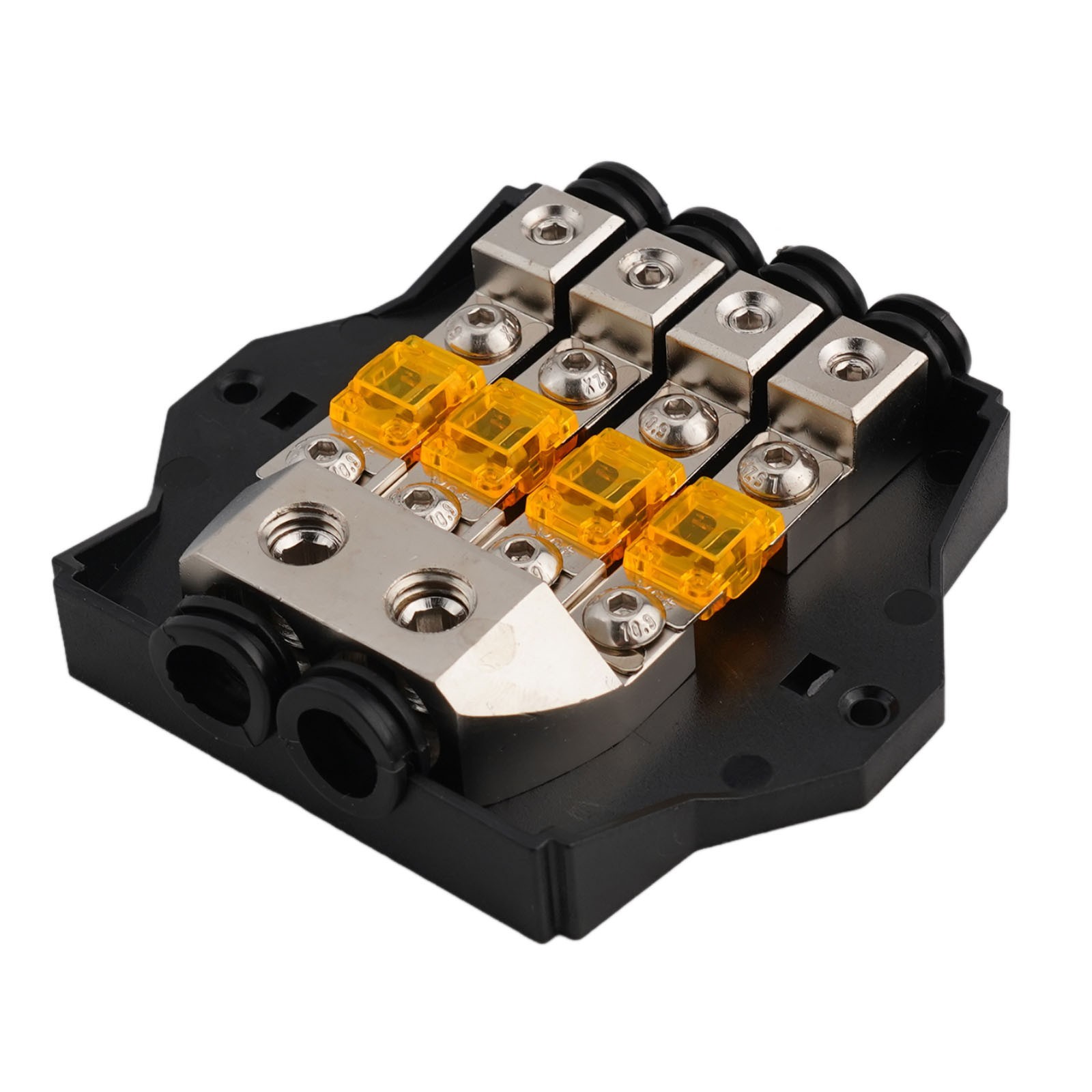 Premium Fused Distribution Block 3X60A/3X80A/3X100A Fuses 3 X 0/2/4 Gauge In