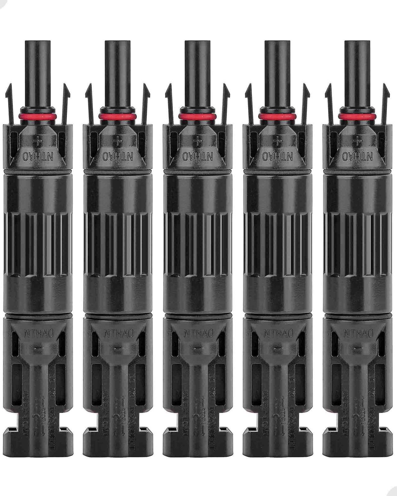 5 PCS PV Solar Panel Connector Male/Female 10A Builtin Diode Inline Fuse Sola…