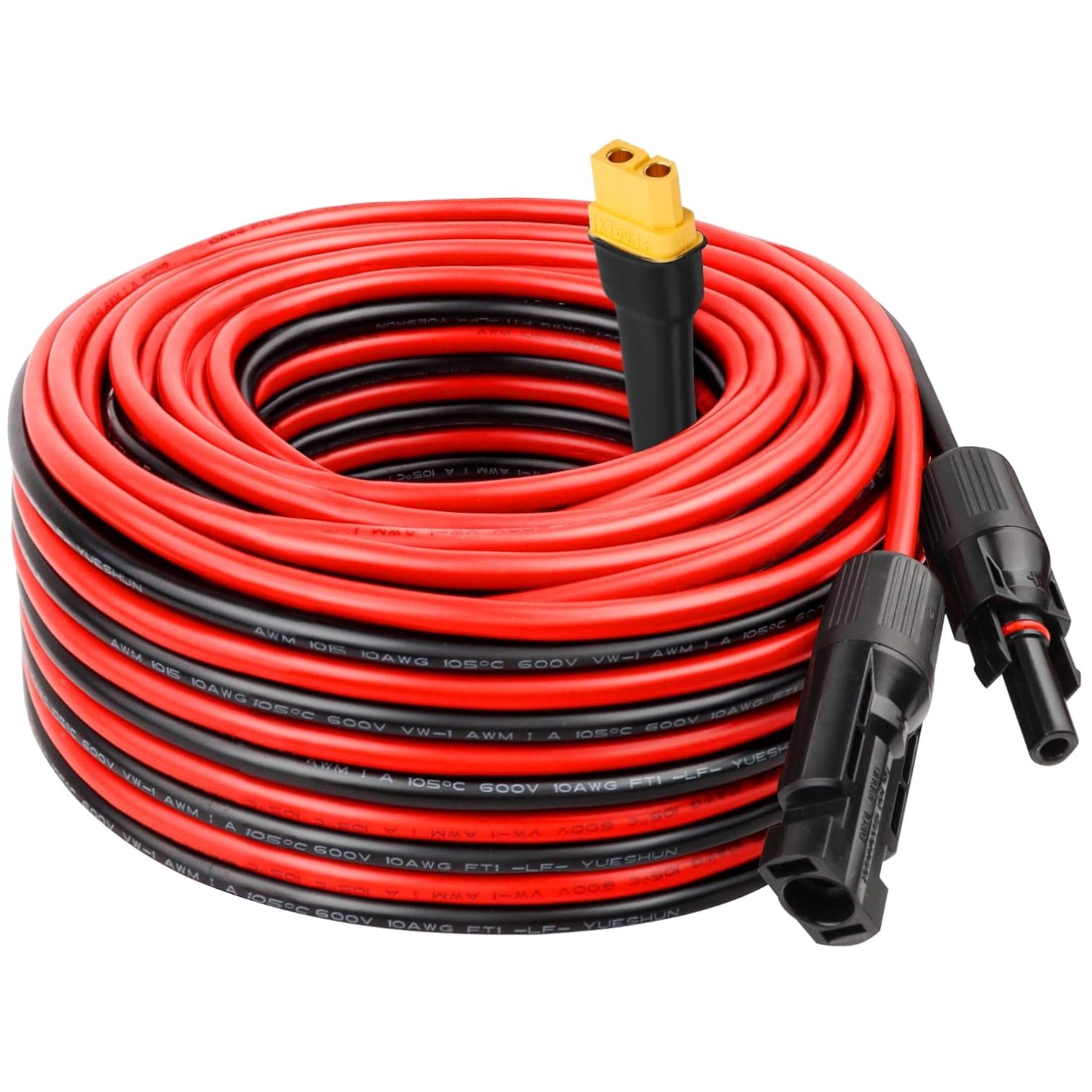 10AWG 50FT Solar to XT60 Extension Cable
