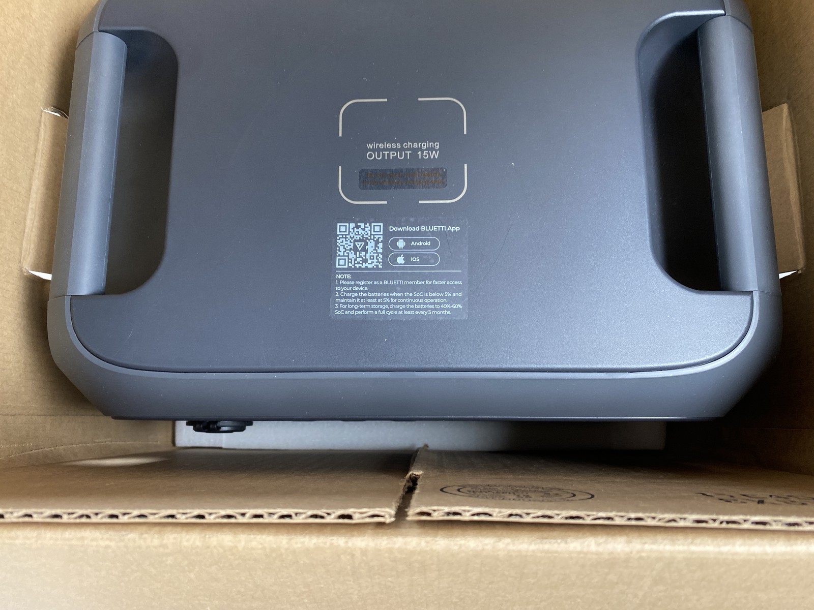 BLUETTI AC180 Solar Portable Power Station- Gray