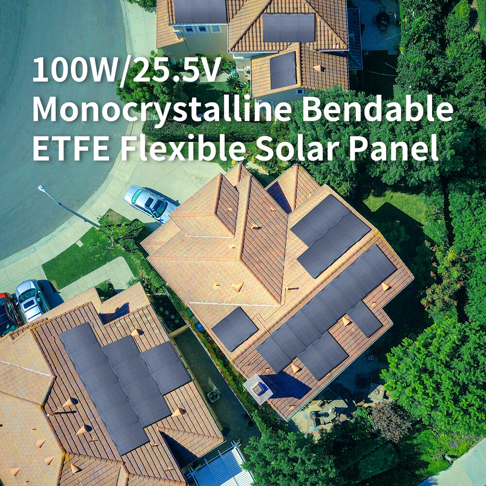 ALLPOWERS 100W OR 200W Flexible Mono Solar Panel Efficiency IP68 For Roof Boat