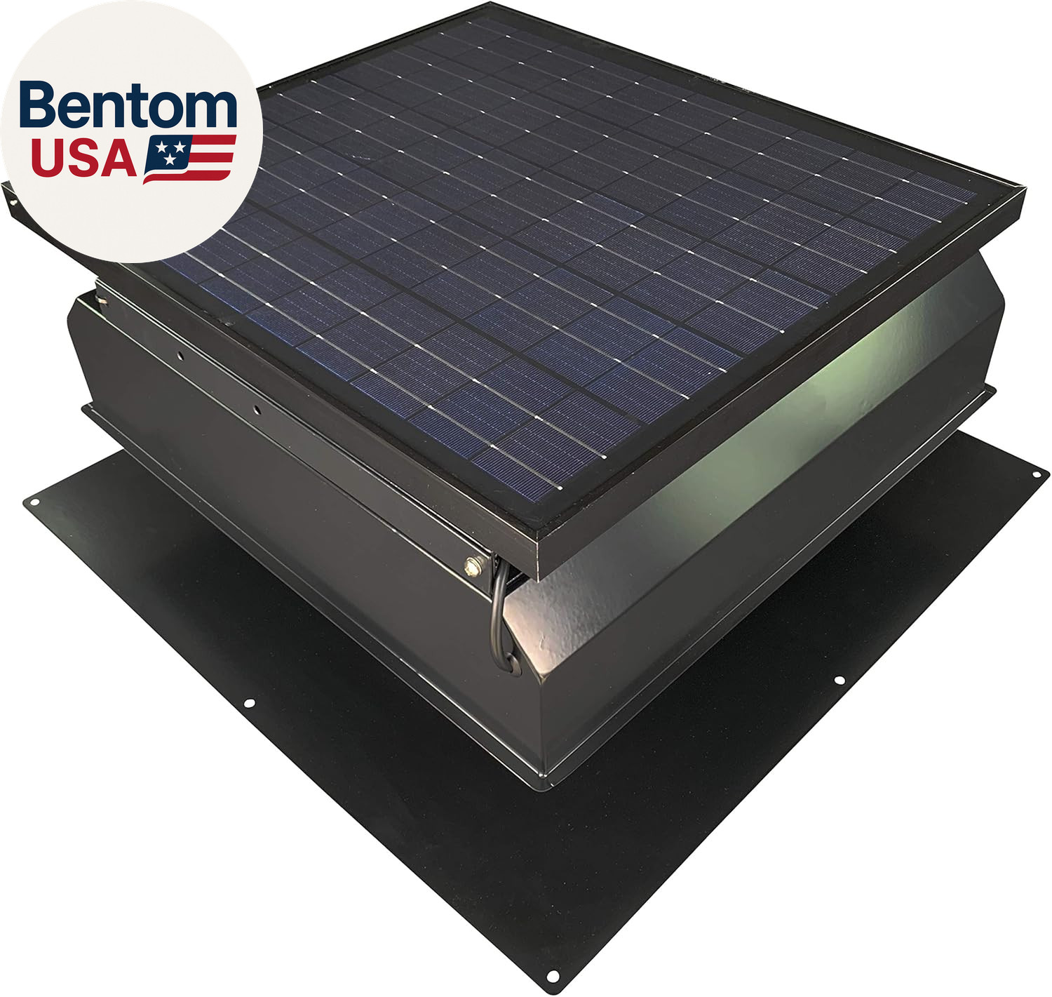 Builder Series 40 Watt Solar Attic Fan – Includes 110V Adapter for Auto-Run Nigh