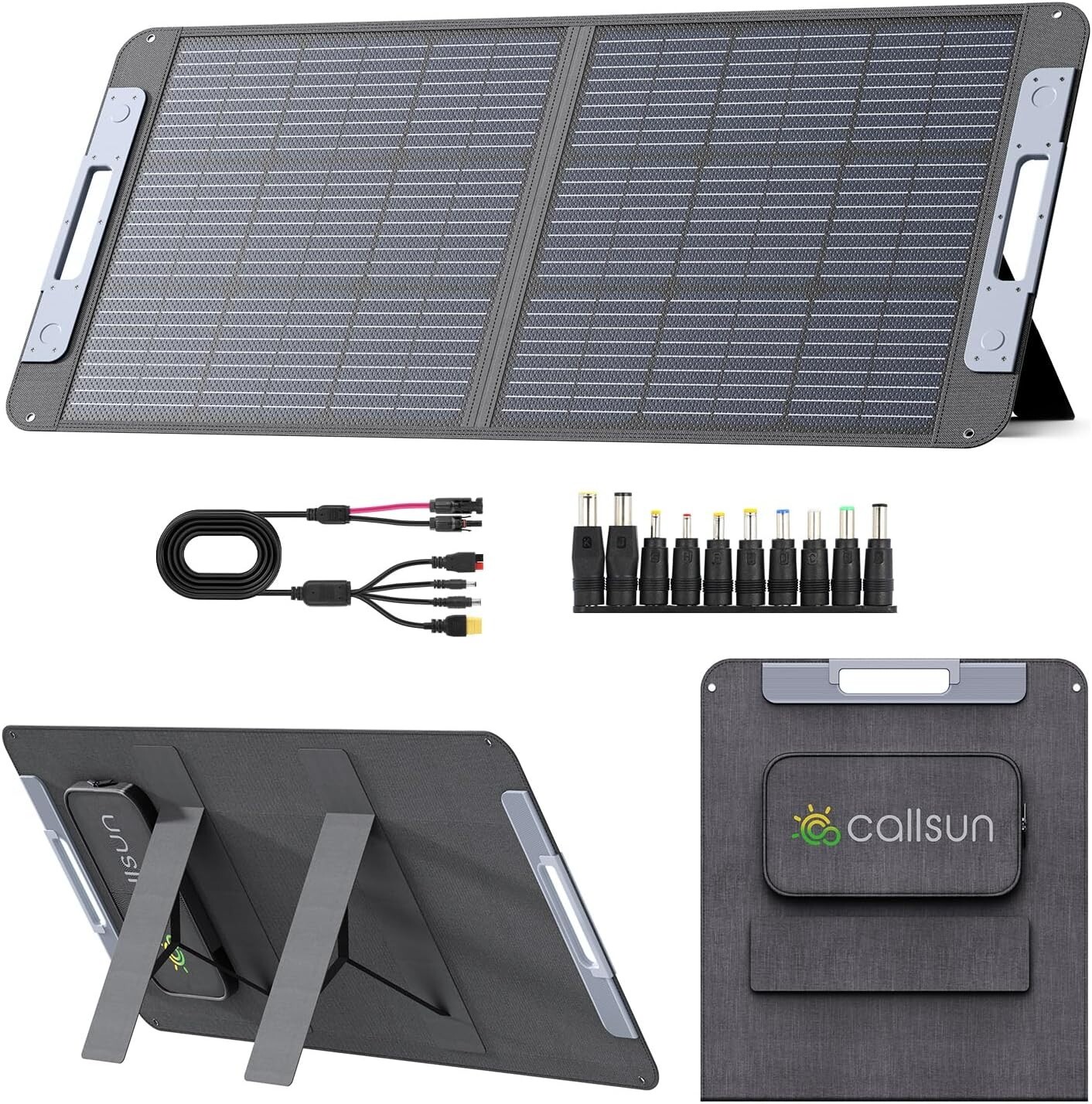 100W Portable Solar Panel for Power Station, Foldable Solar Panel 20V 100 Watt