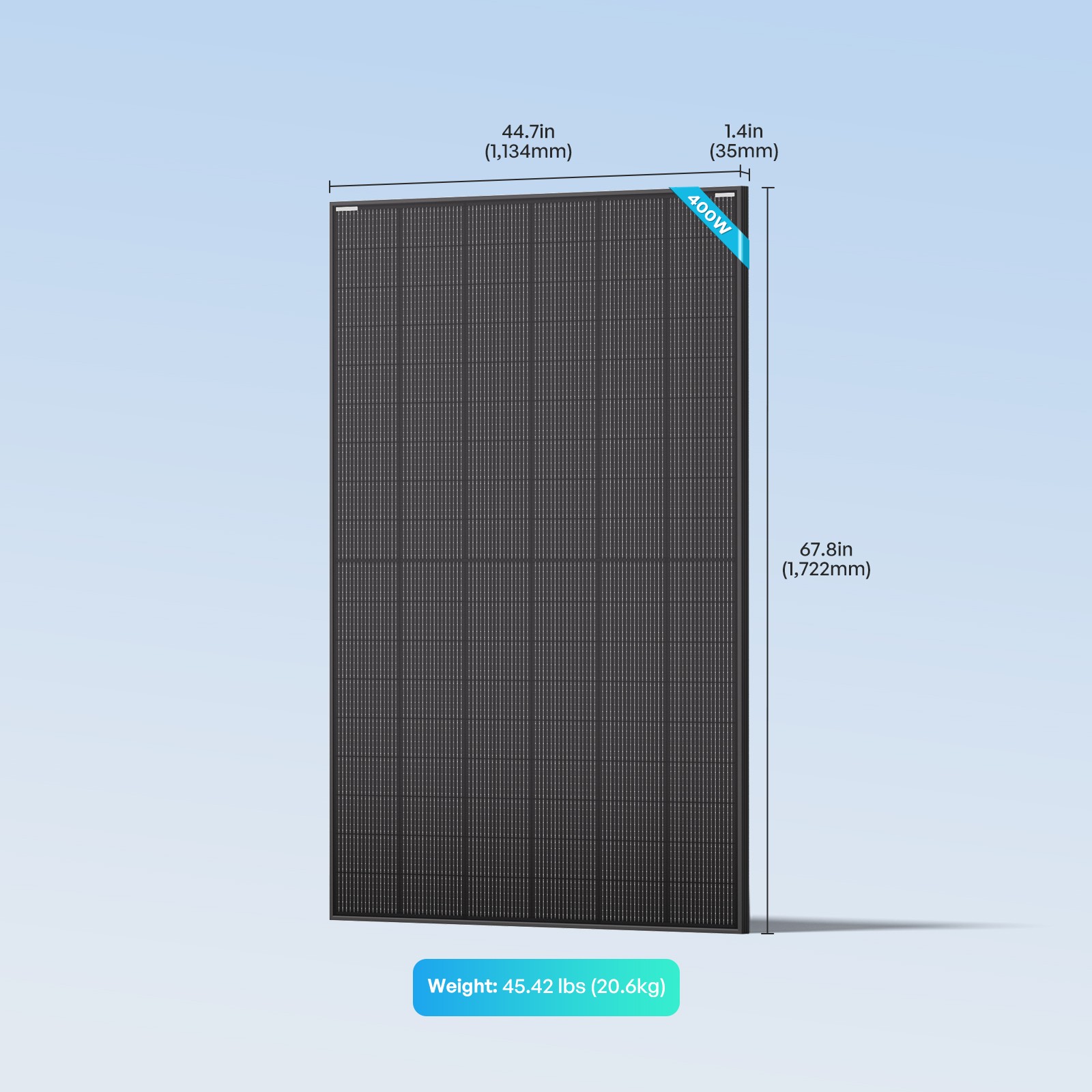 Renogy 400W N-Type Bifacial Solar Panel 2 Pack