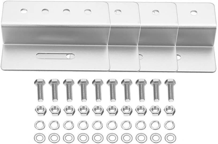 4 Sets of Durable Aluminum Solar Panel Roof Brackets for RV & Yacht Installation
