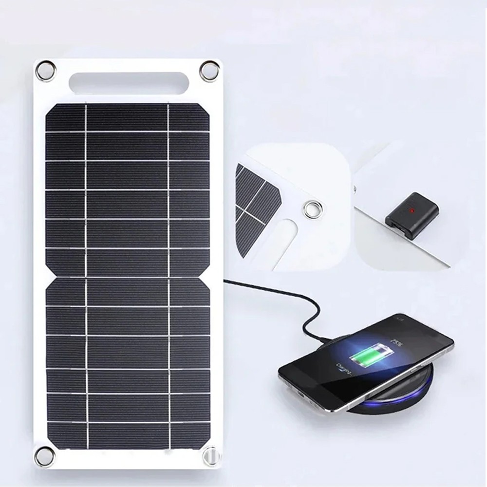 USB Solar Panel Power Bank for Outdoor Camping Hiking Phone Charger 5V Portable