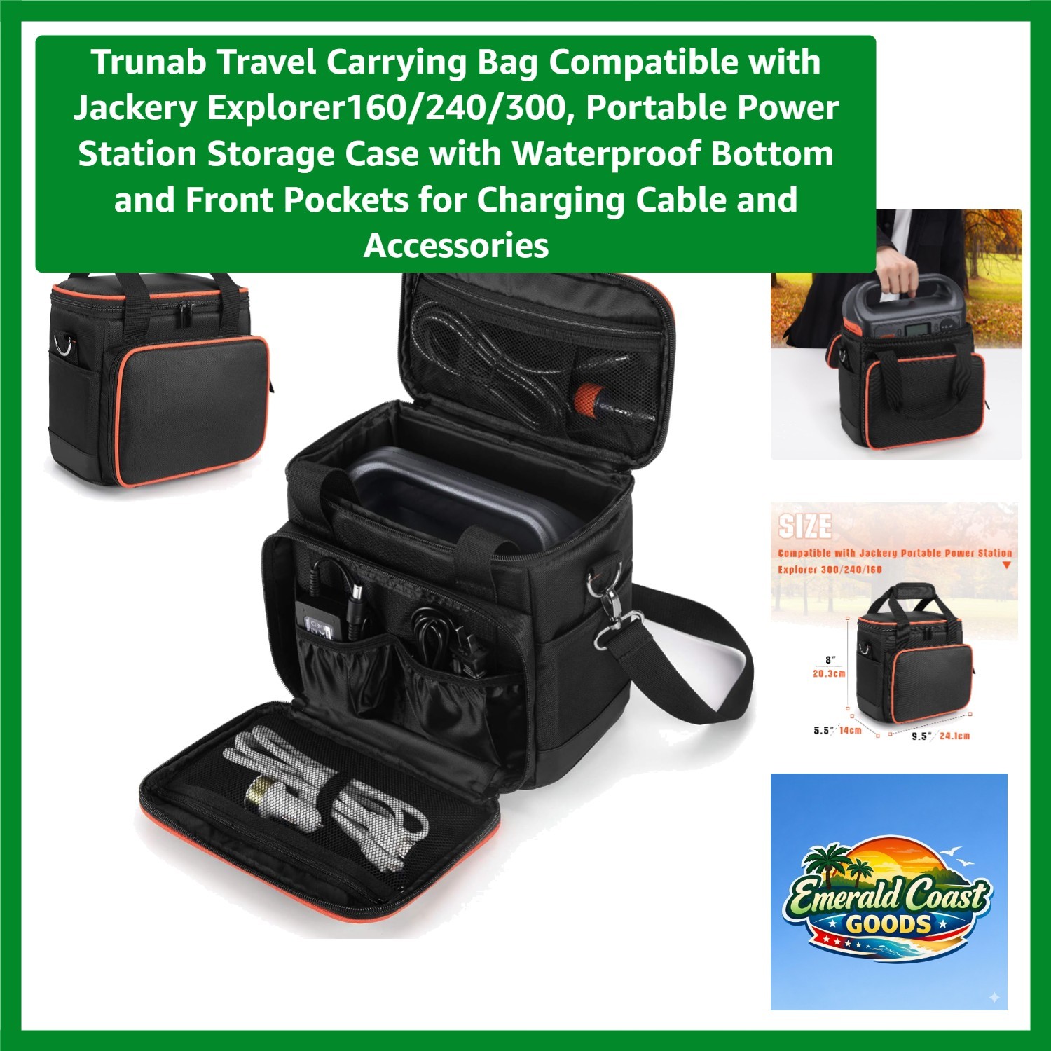 Waterproof Travel Carrying Bag for Jackery Explorer 160/240/300 Power Stations