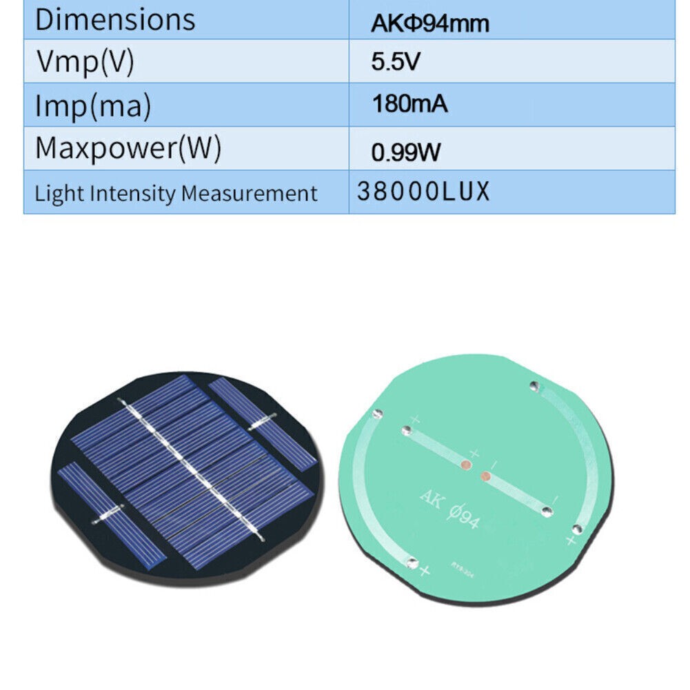 0.5-10V DIY Solar Cell Mini Solar Panel DIY for Phone Charger outdoor