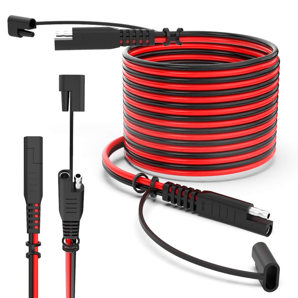 ELECTOP 15ft 10AWG SAE Extension Cable with Quick Connect Disconnect SAE Powe…
