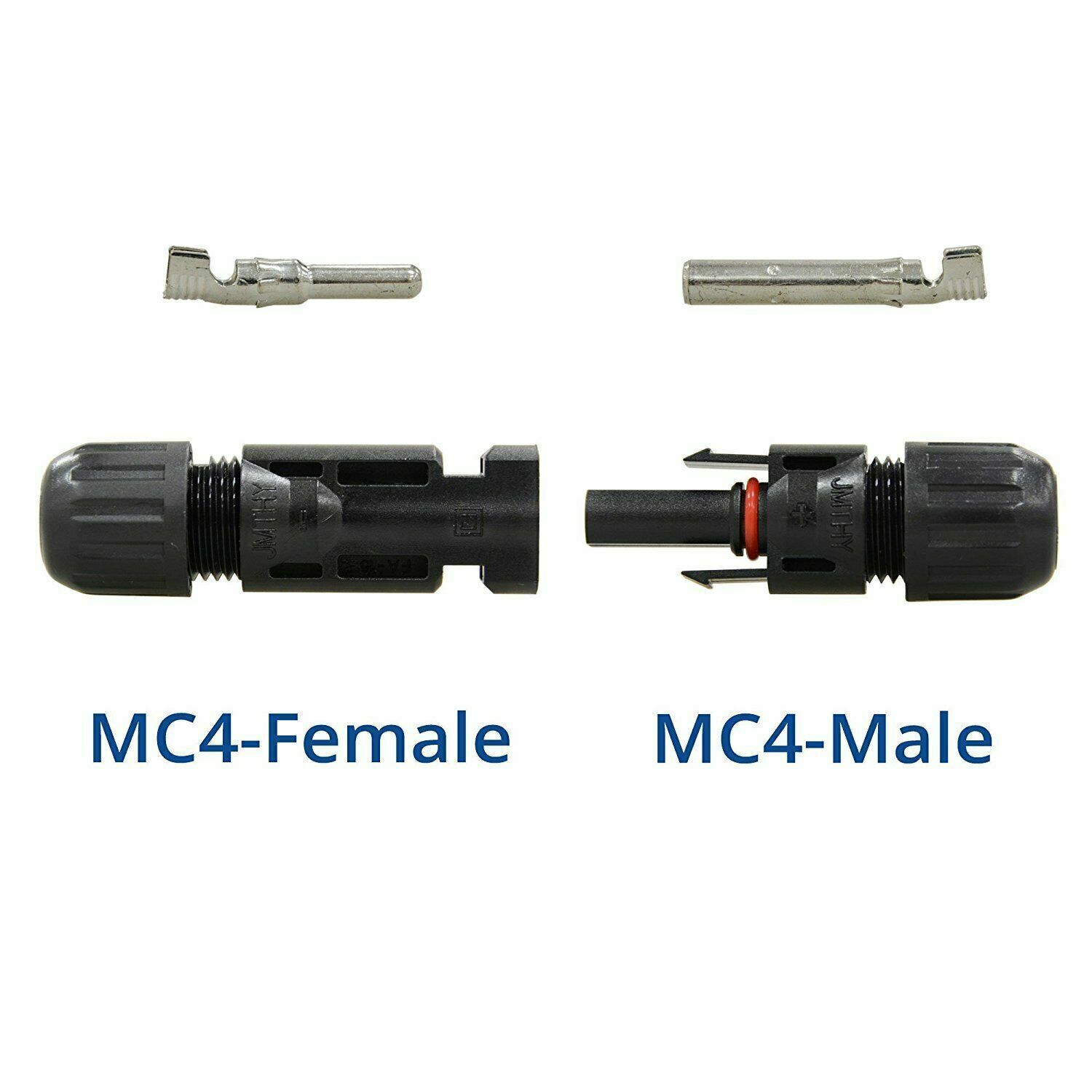 5 Pairs MC4 Male Female Solar Panel Wire Cable Connectors Waterproof Set For DIY