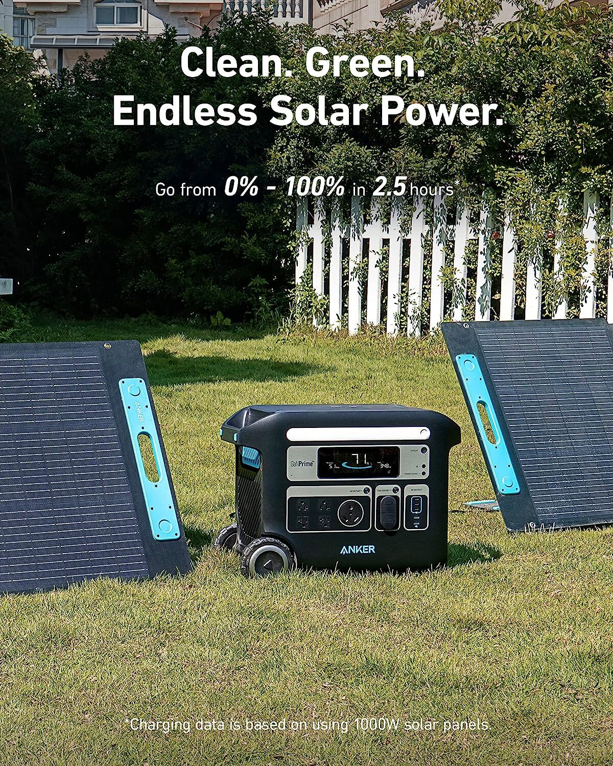 Anker SOLIX F2000 Portable Power Station 2400W Solar Generator 2048Wh |Refurbish