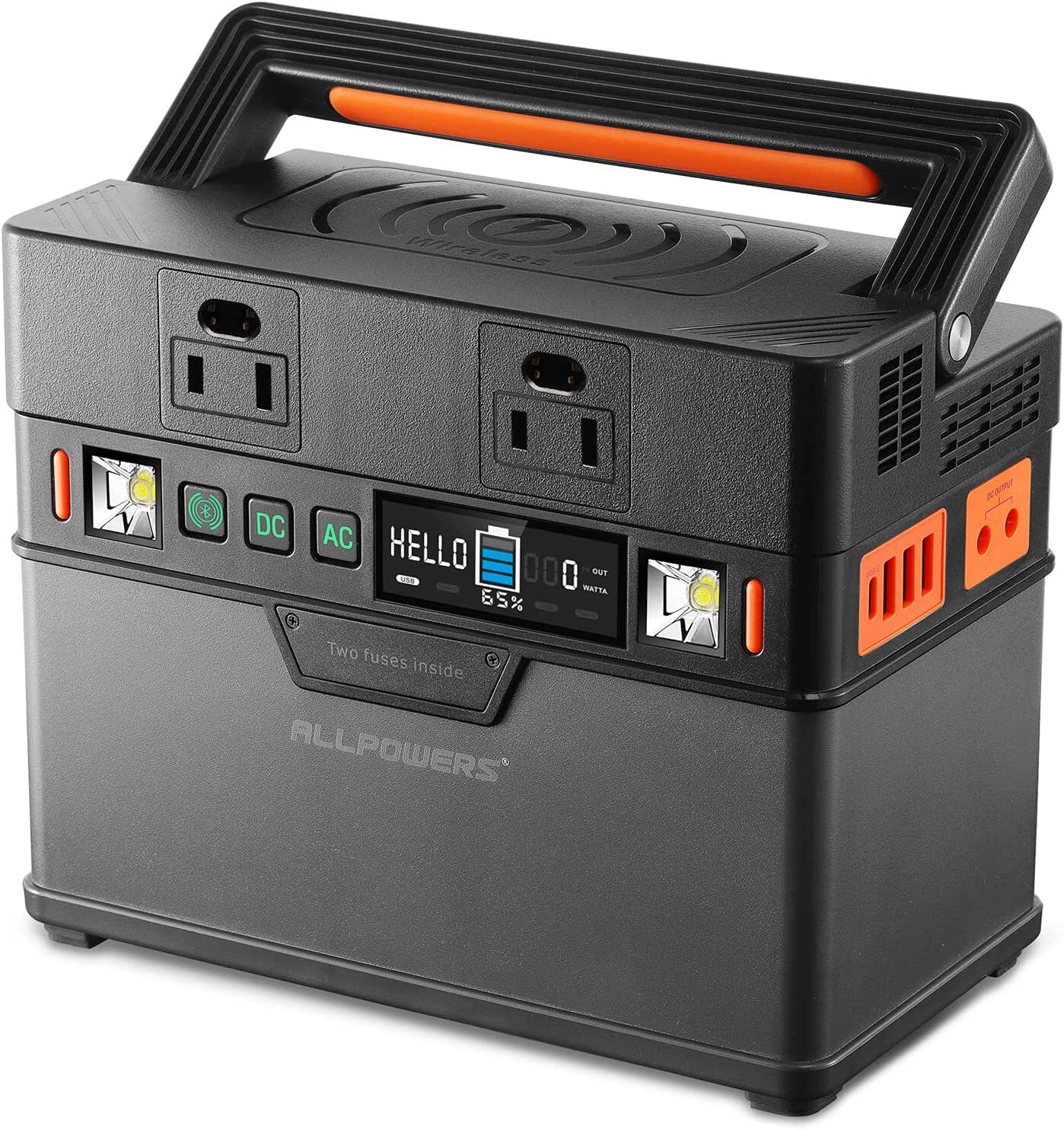 Portable Power Station 300W (Peak 500W),288Wh Backup Battery Power Supply
