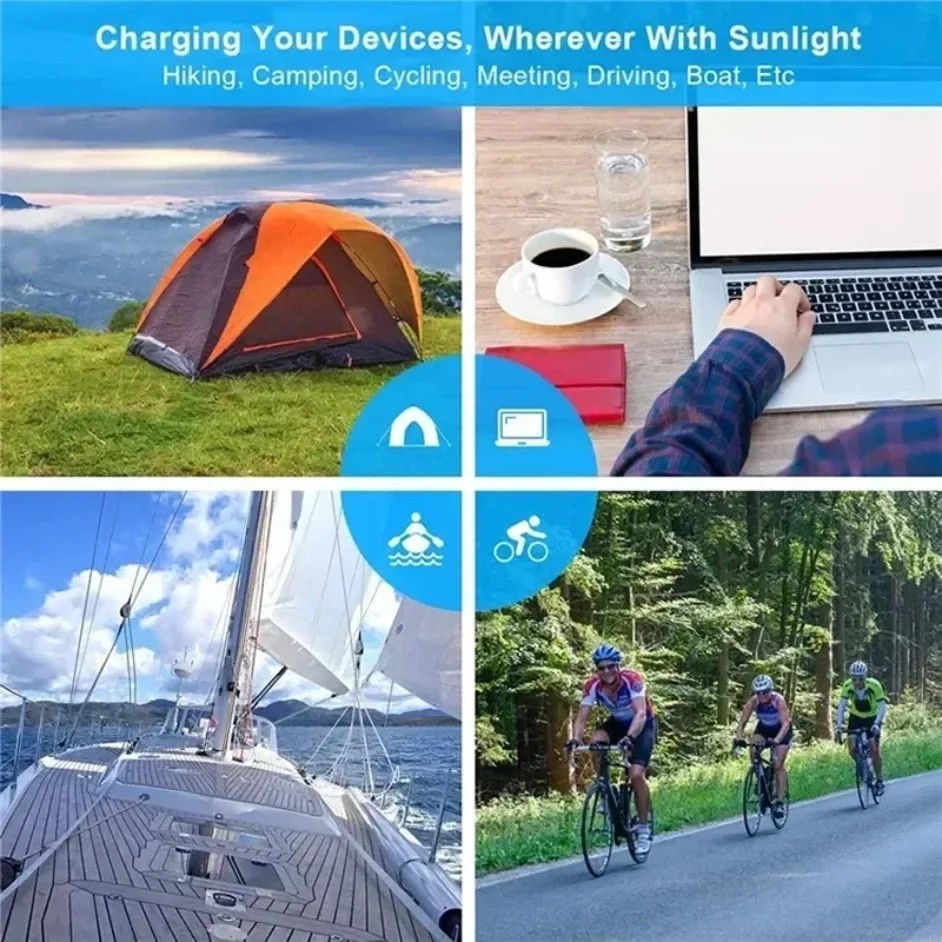 6 Fold 800W Foldable Solar Panel Power Supply