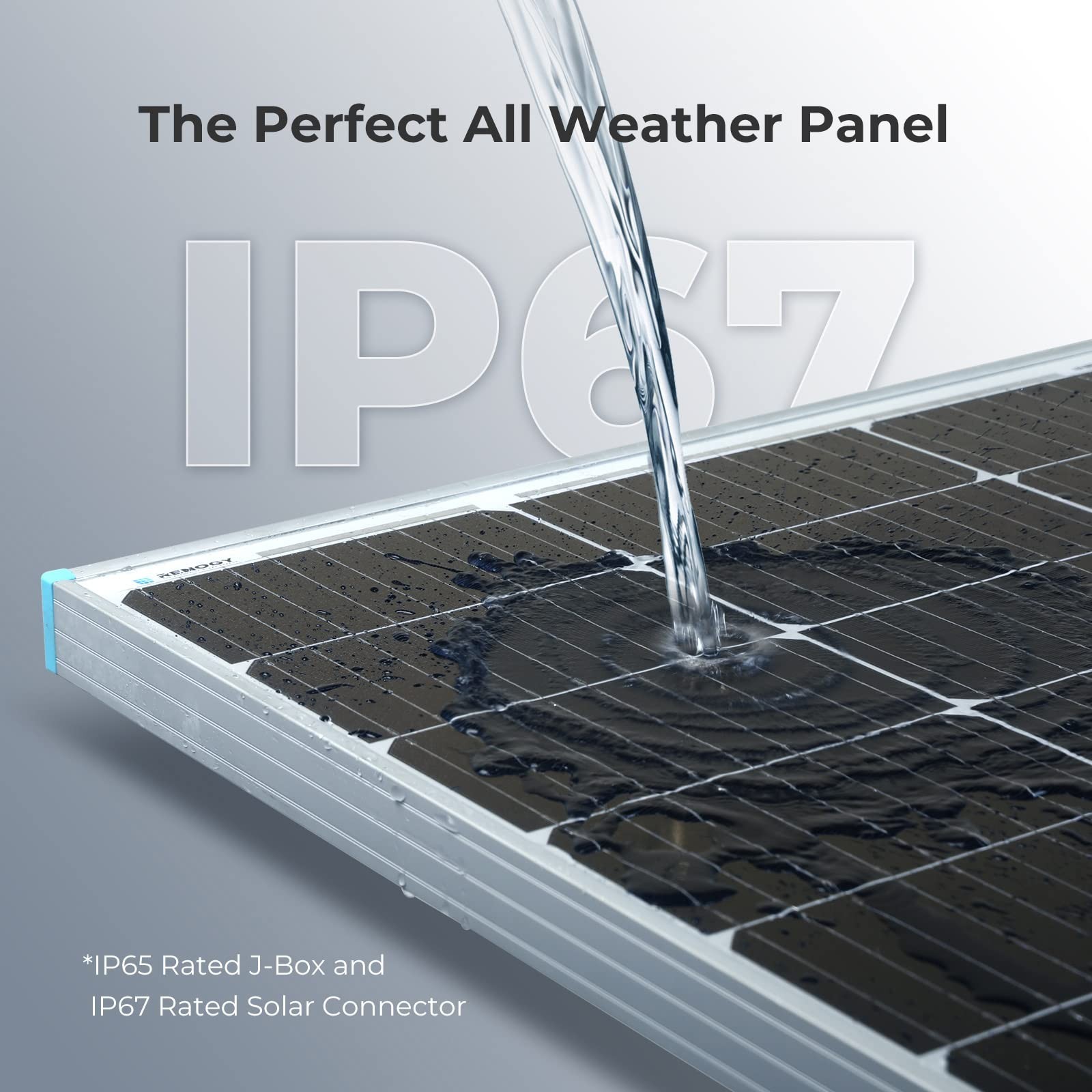 Renogy Solar Panel 100 Watt 12 Volt, High-Efficiency Monocrystalline PV Modul…
