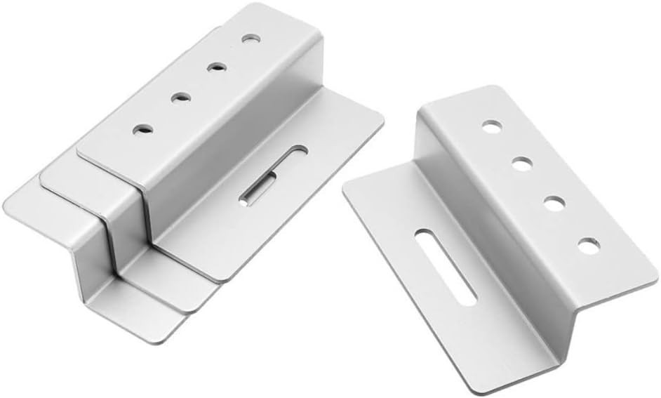 4 Sets of Durable Aluminum Solar Panel Roof Brackets for RV & Yacht Installation