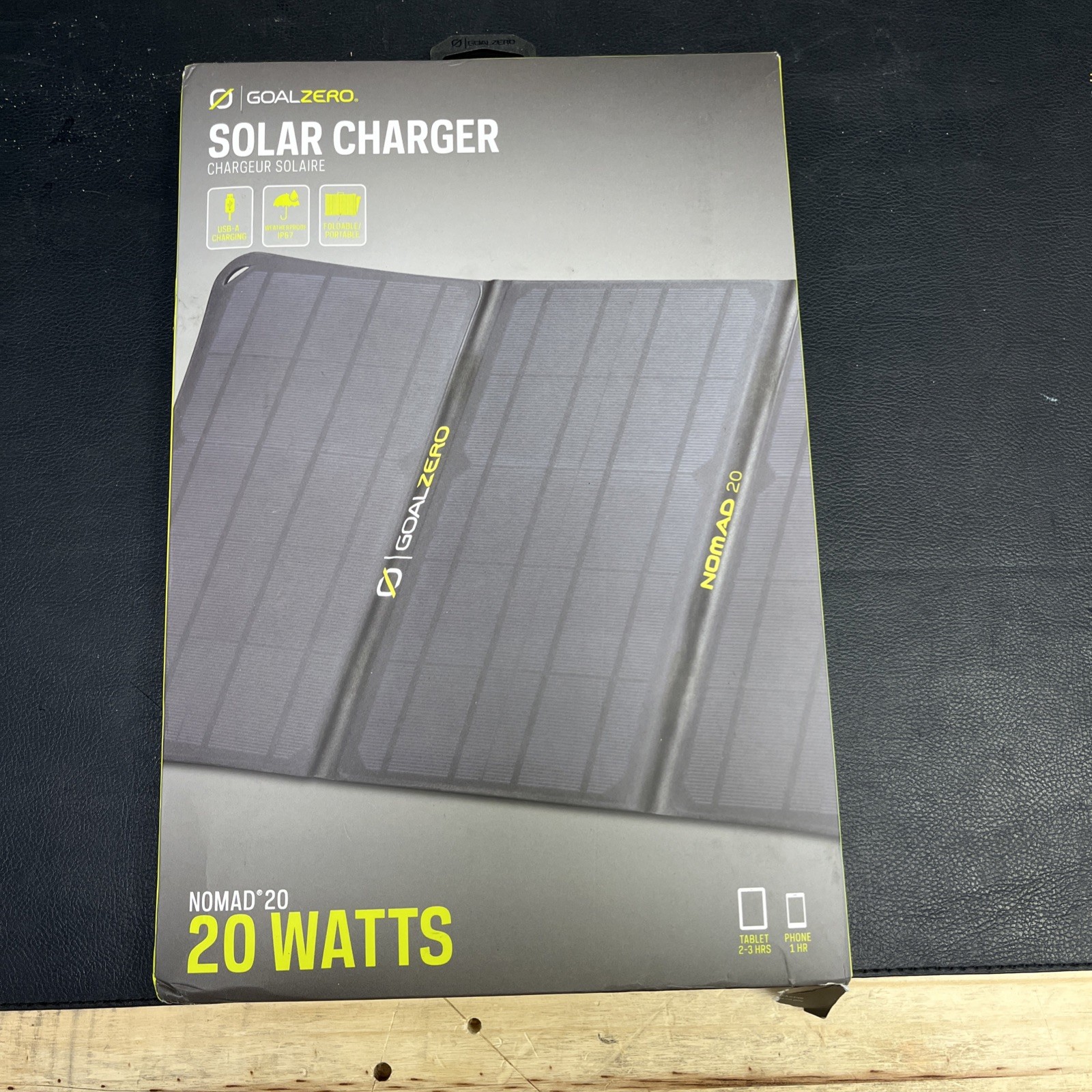 Goal Zero Nomad 20 Foldable Solar Panel. Solar Charger. Charge phone, GPS + MORE