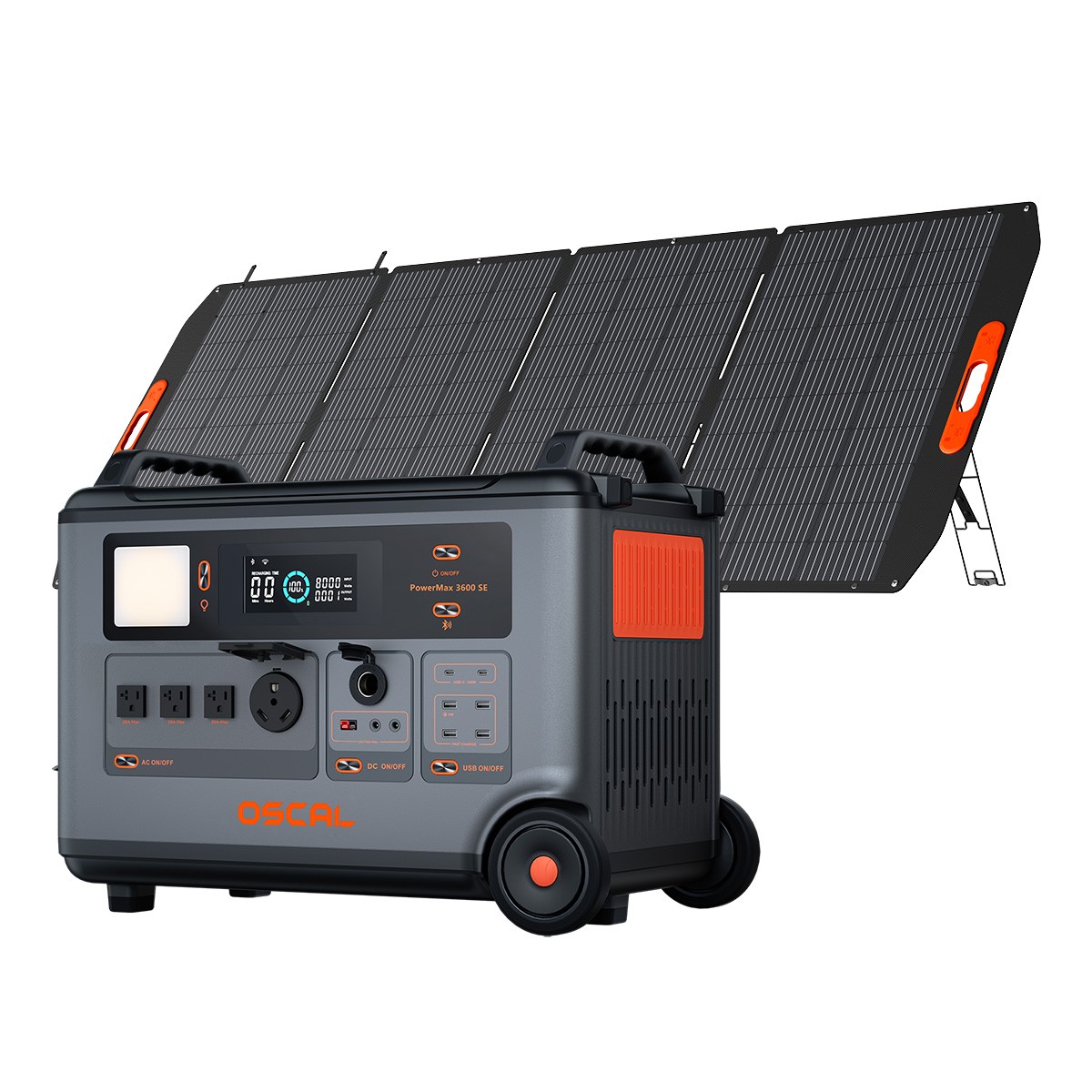 Blackview OSCAL PowerMax 3600W Portable Power Station 3600Wh + 400W Solar Panel