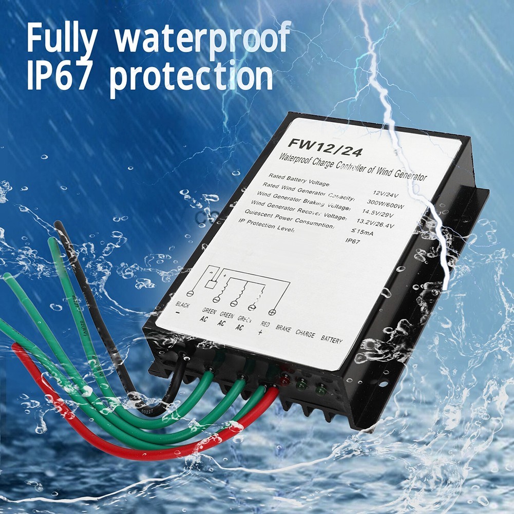 Efficient 600W Wind Turbine Charge Controller for Solar and Wind Energy