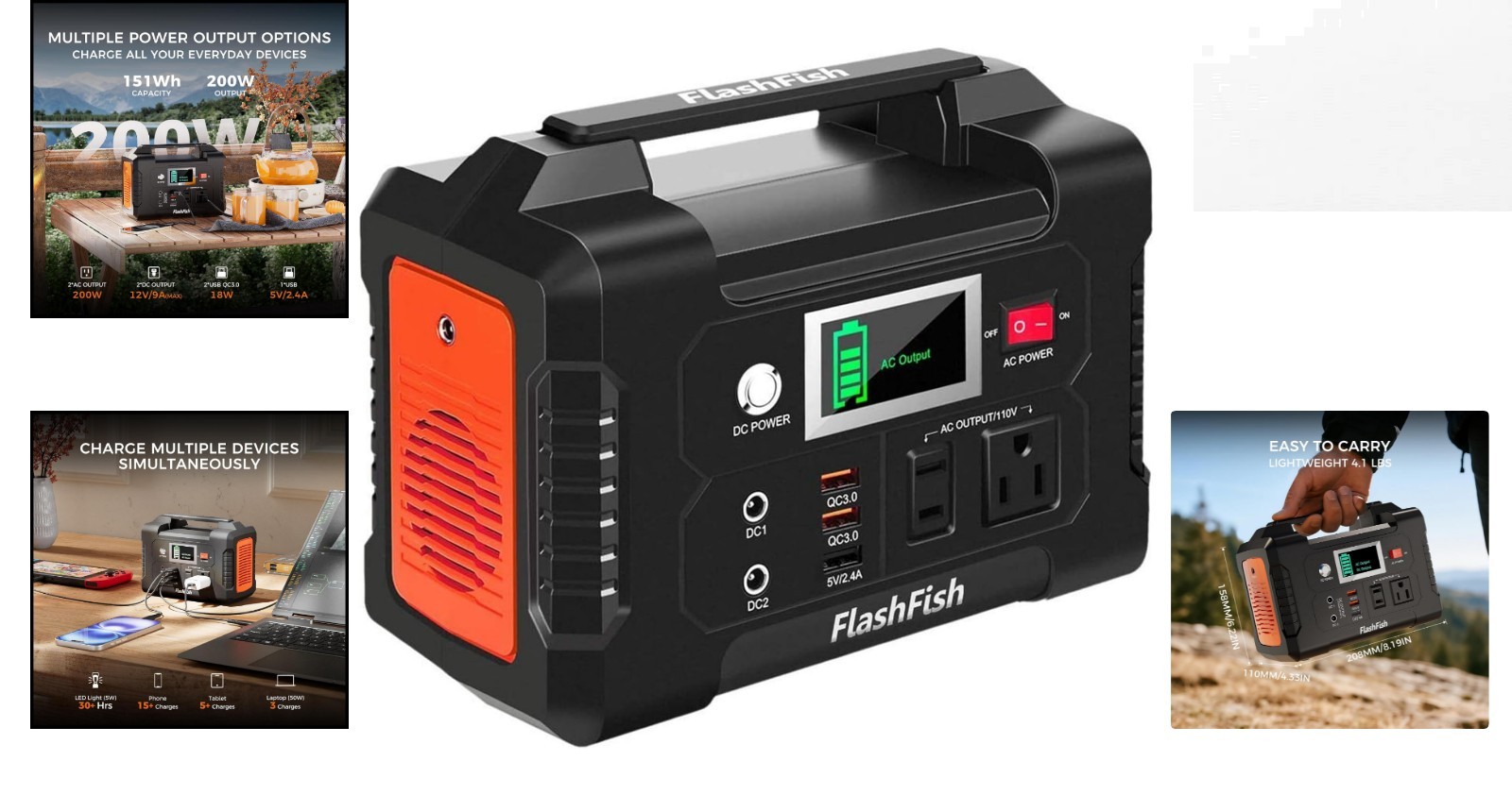 40800mAh Portable Power Station: Versatile Charging for Adventures & Emergencies