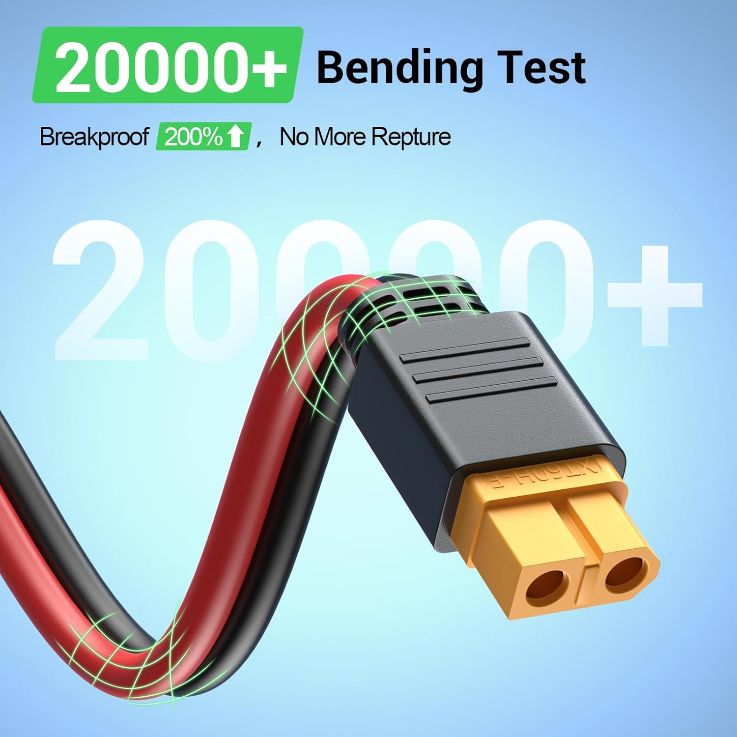 50FT 10AWG Solar Connector to XT60 Adapter Extension Cable, Solar Panel to XT60