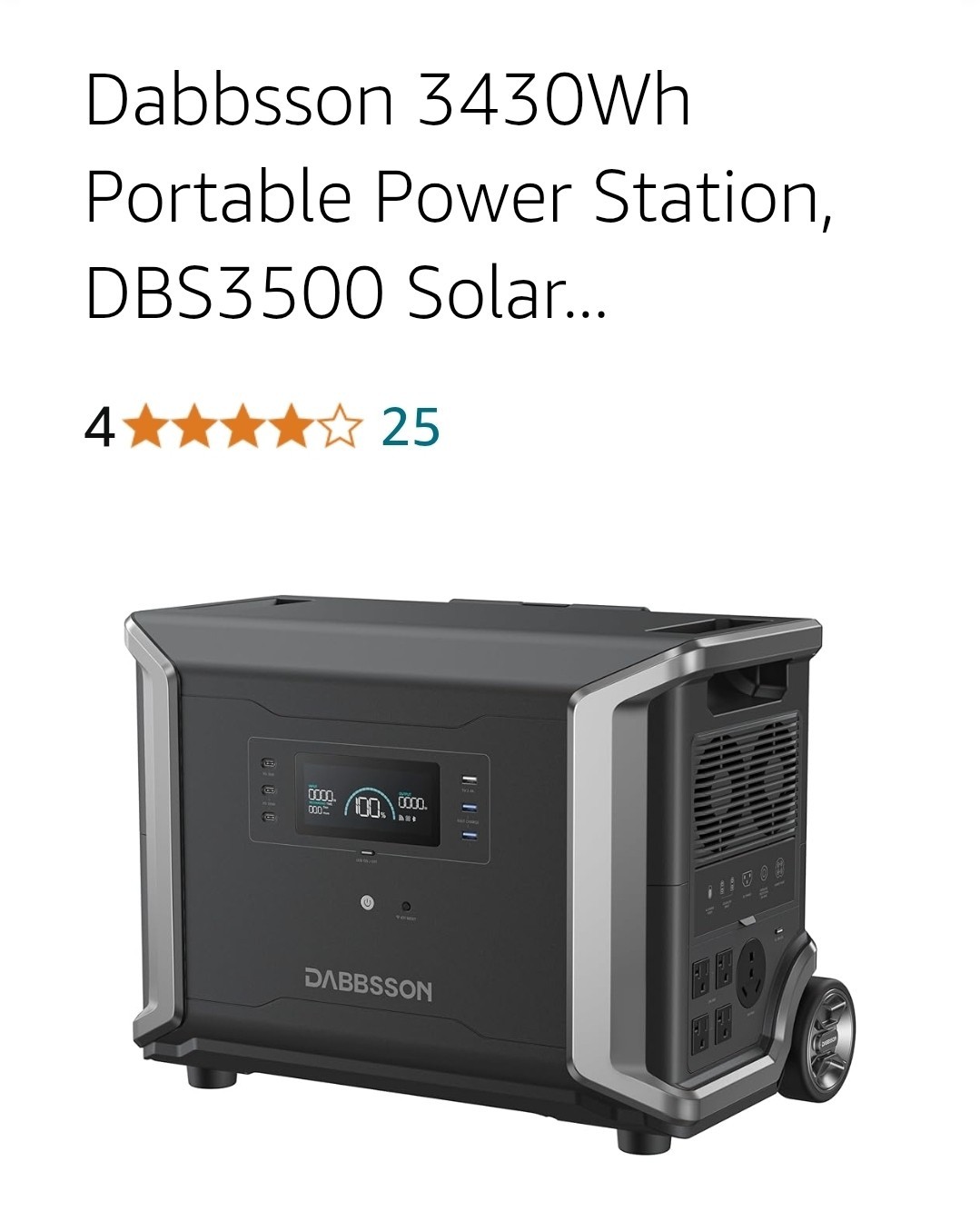 Dabbsson Solar Generator DBS 3500.