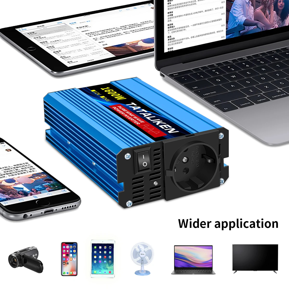Pure Sine Wave Inverter 1000W-4000W DC 12V and 24V to AC 220V 50hz Power Inverte