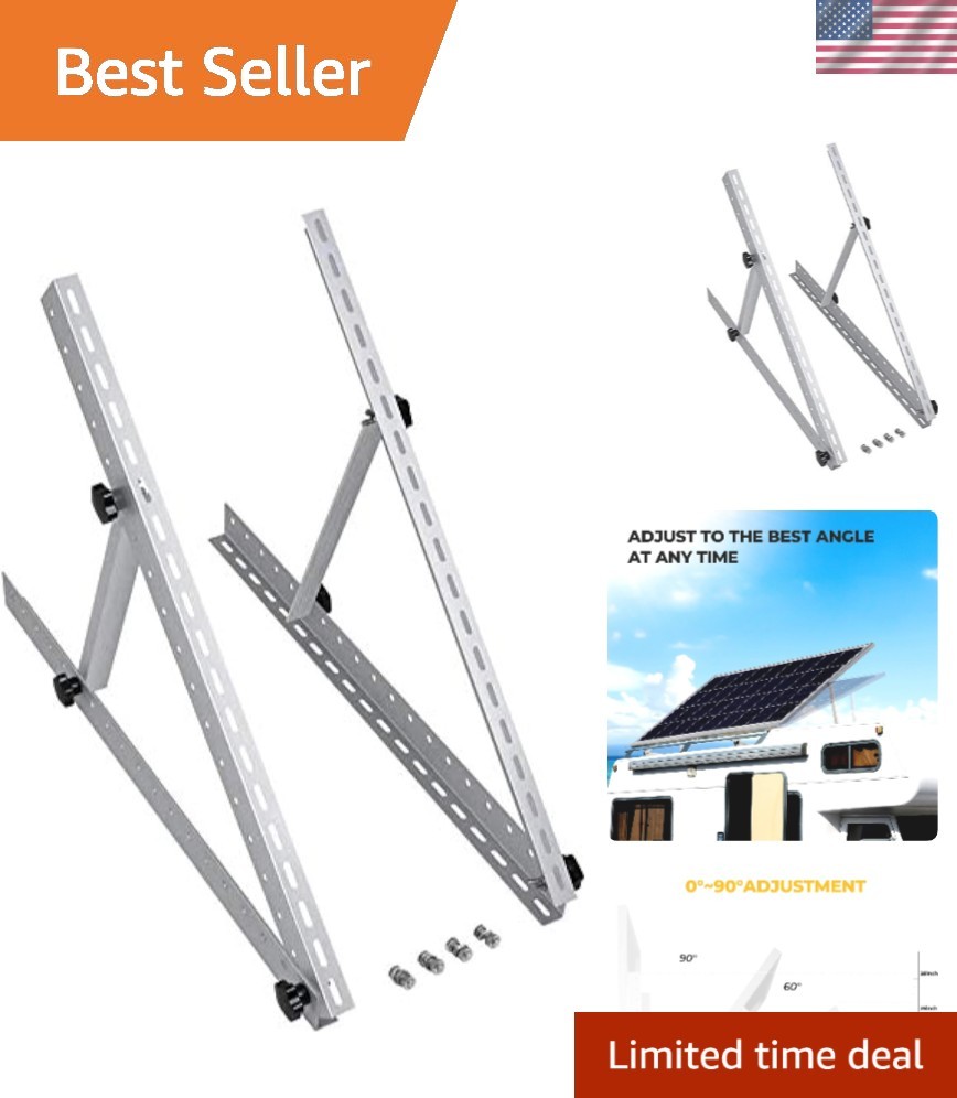Heavy-Duty 28in Adjustable Mount Brackets for Increased Solar Energy Capture