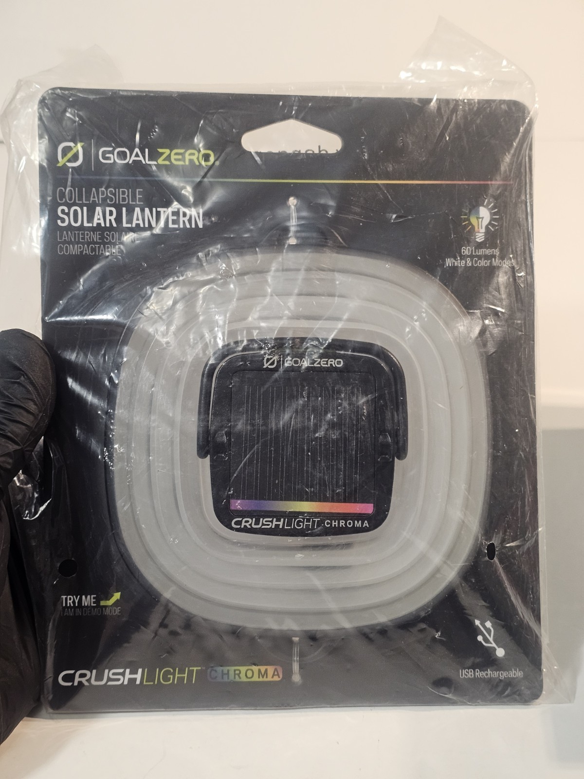 GOAL ZERO Crush Light SOLAR Powered Lantern with Multi Changing Colors # 32013