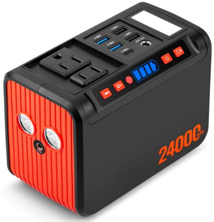 Estación portátil 88.8Wh con salida AC 110V para camping y emergencia, Nuevo