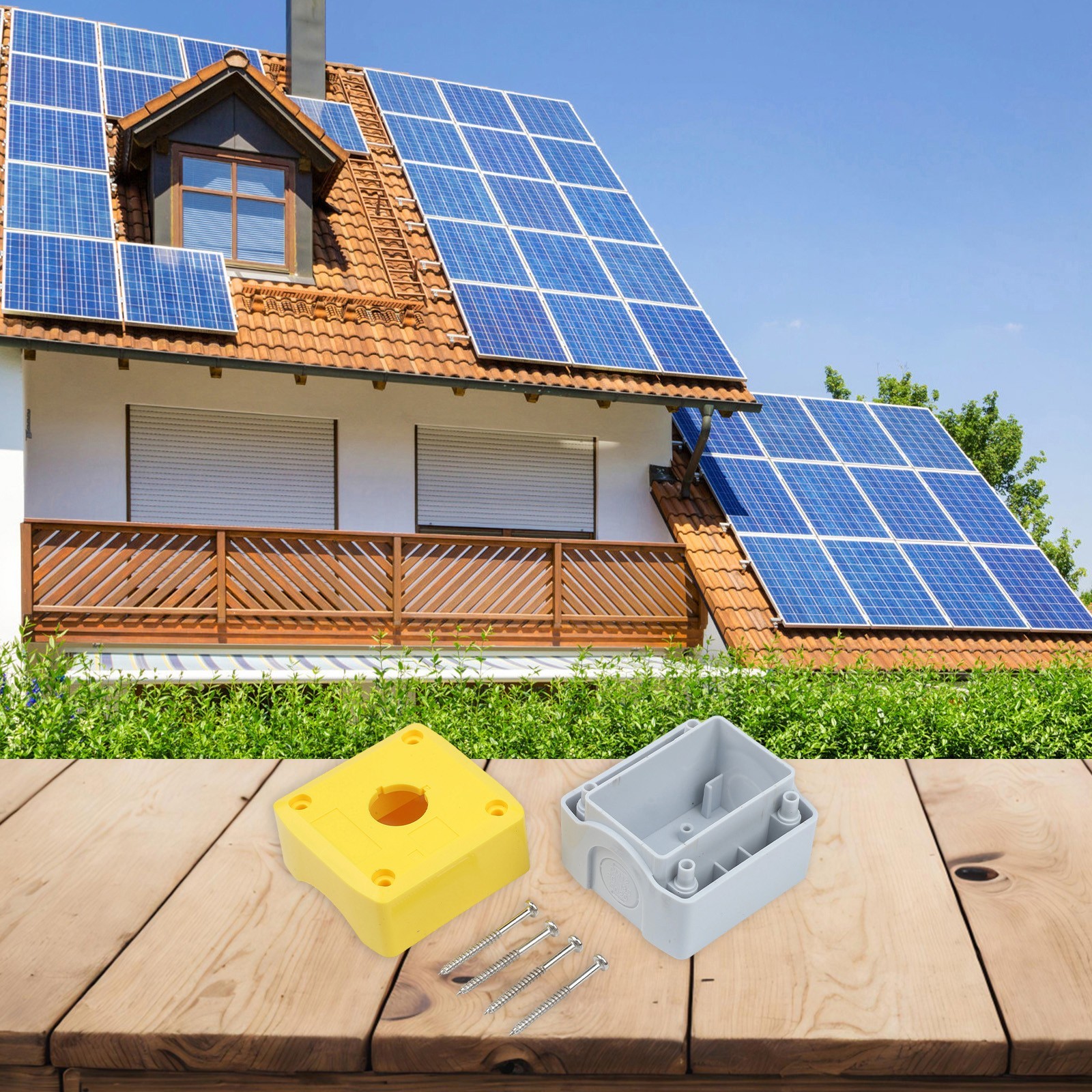 Industrial Push Button Control Box IP65 Waterproof ABS+PC Material Yellow