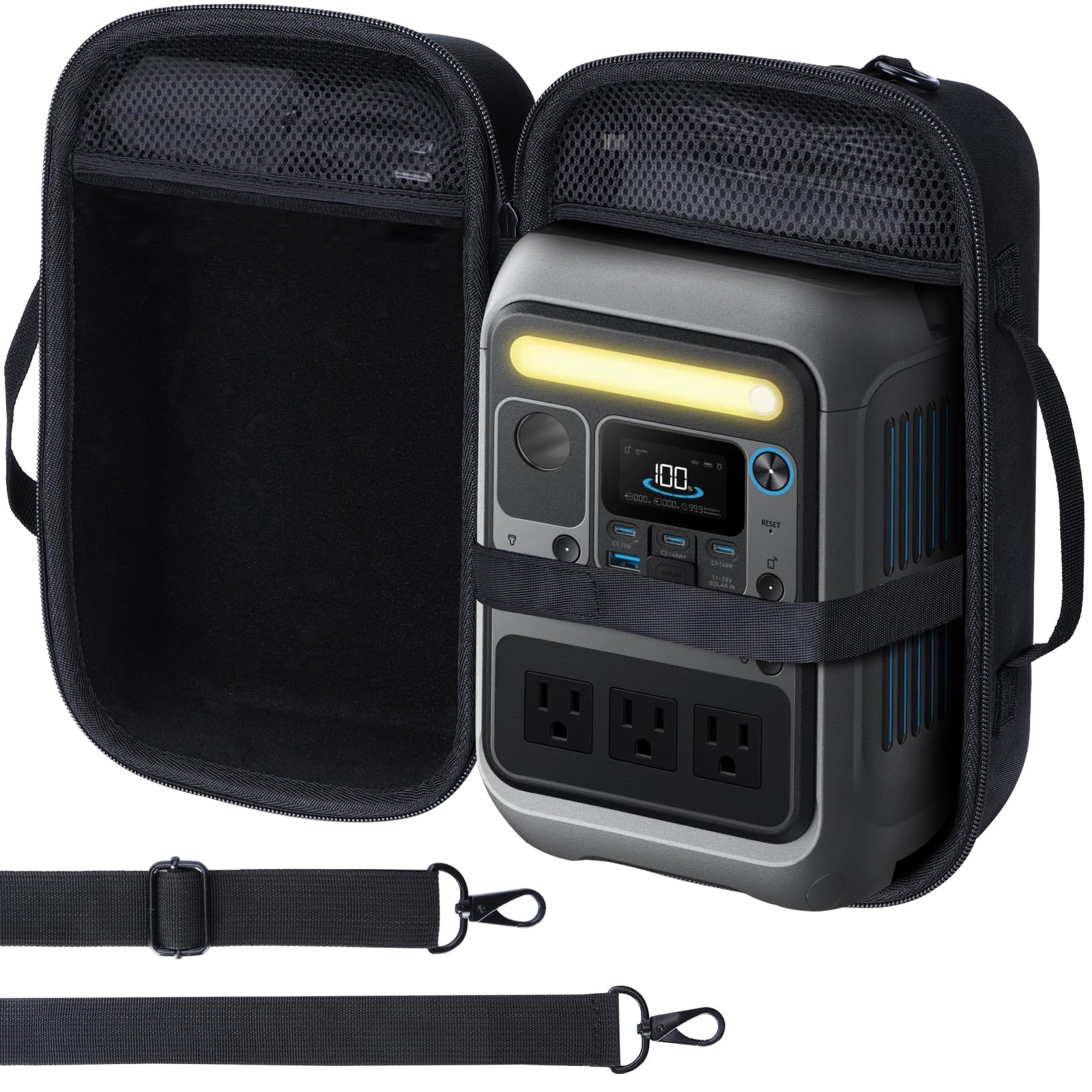 Lebakort Hard Case Compatible with Anker SOLIX C300 Portable Power Station Ou…