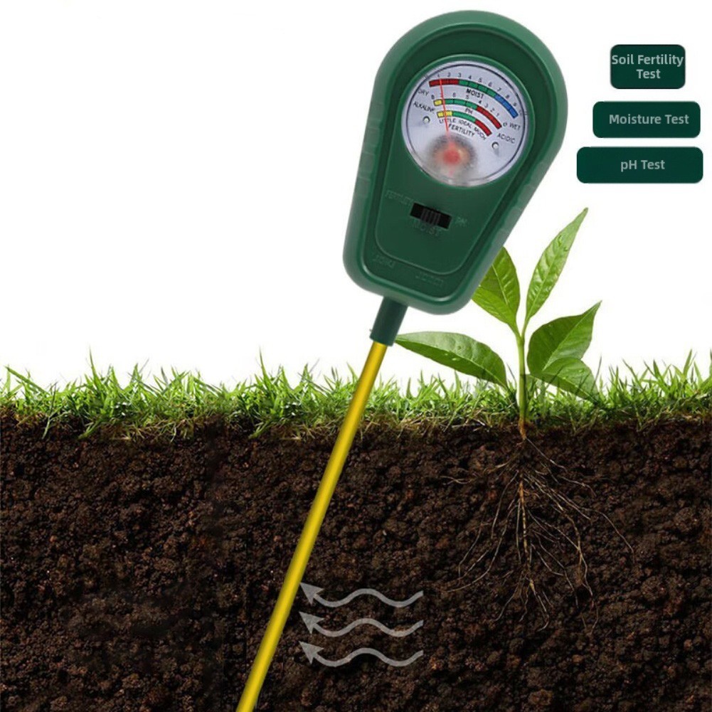 PH Meter Soil Tester Garden Beds Potted Plants Measures Moisture PH Fertility
