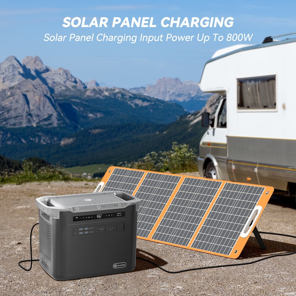 Flashfish S25 2000W/1997Wh Power Station Solar Generator for Power Outage