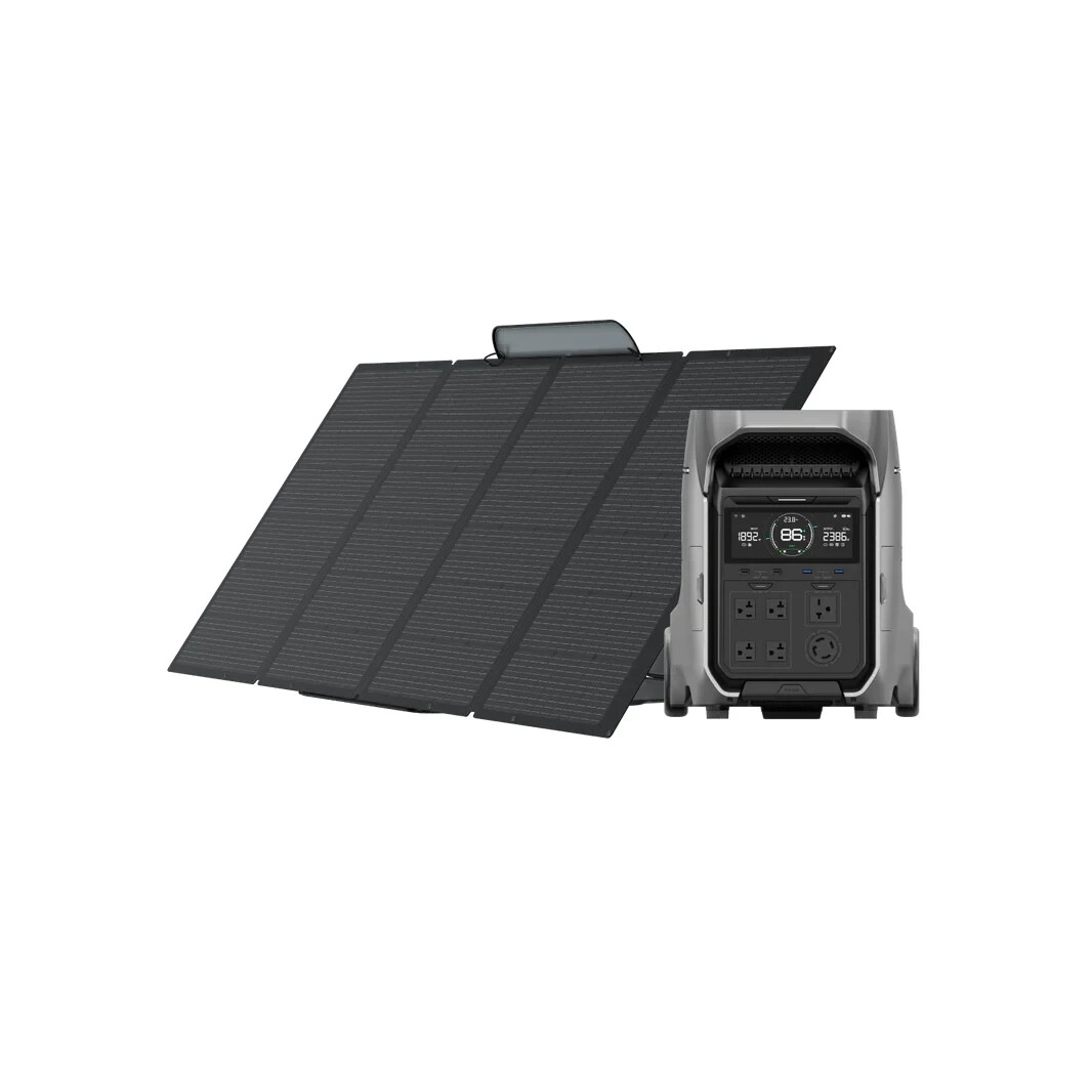 Ecoflow DELTA Pro 3 Battery Solar Power Station + 400 W Solar Panel Generator,