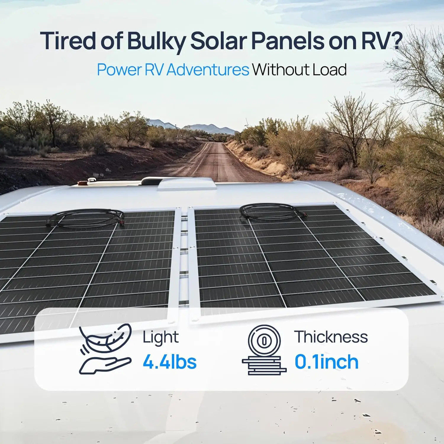 130W 12BB Flexible Solar Panel 23.5% High Efficiency Waterproof RV