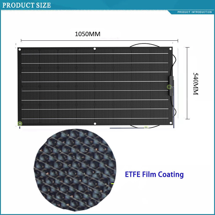 300W Flexible Solar Panel Kit 1-4PCS 18V Mono Solar Power Charger for Camping