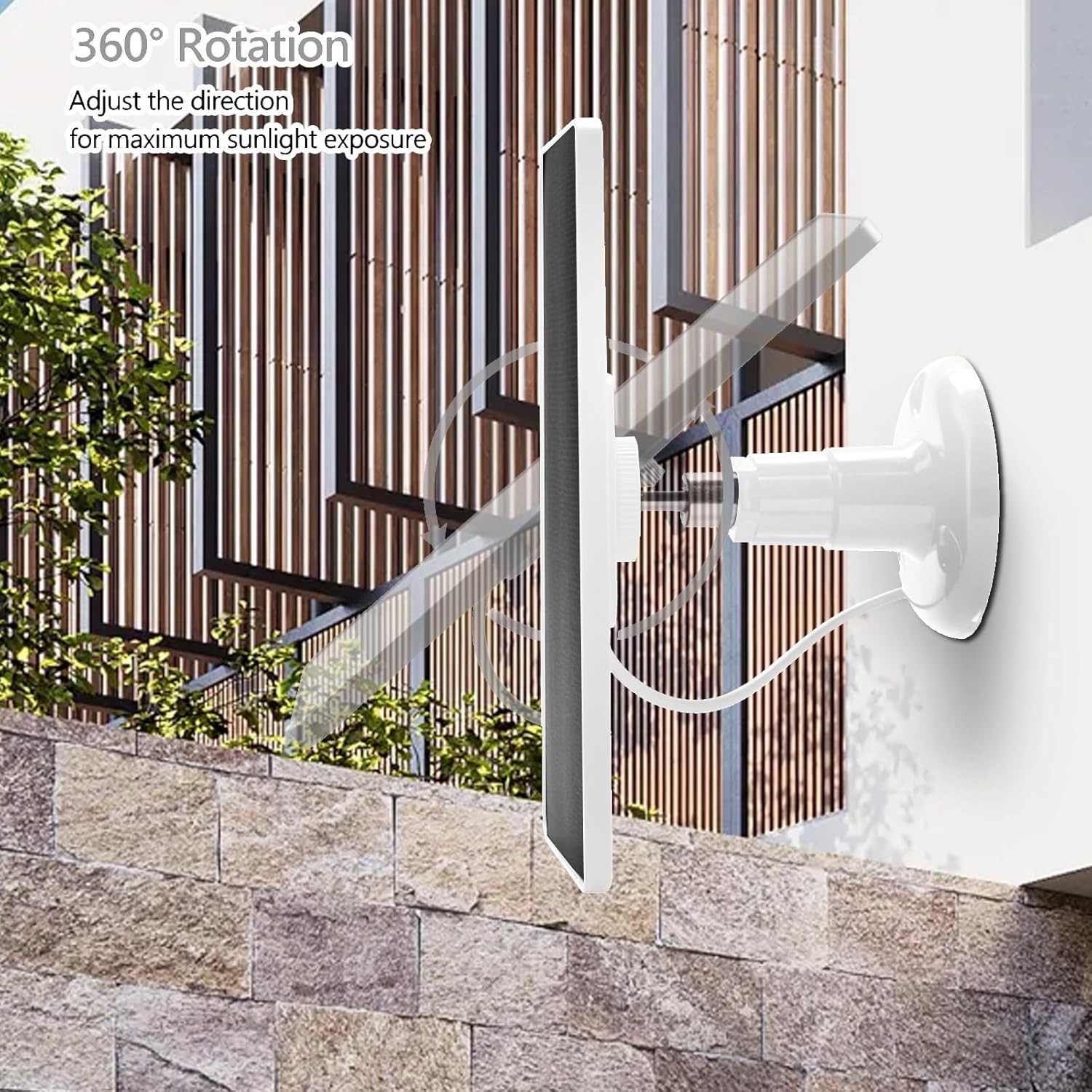 Compact Solar Panel Kit for Outdoor Security Cameras