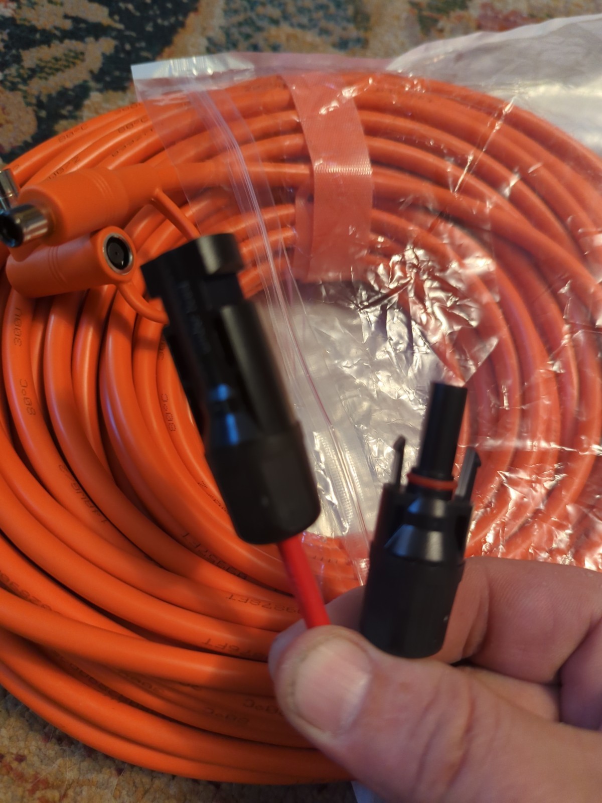 100FT 14 AWG Solar Extension Cable for Jackery Bluetti GZ Yeti Power Stations
