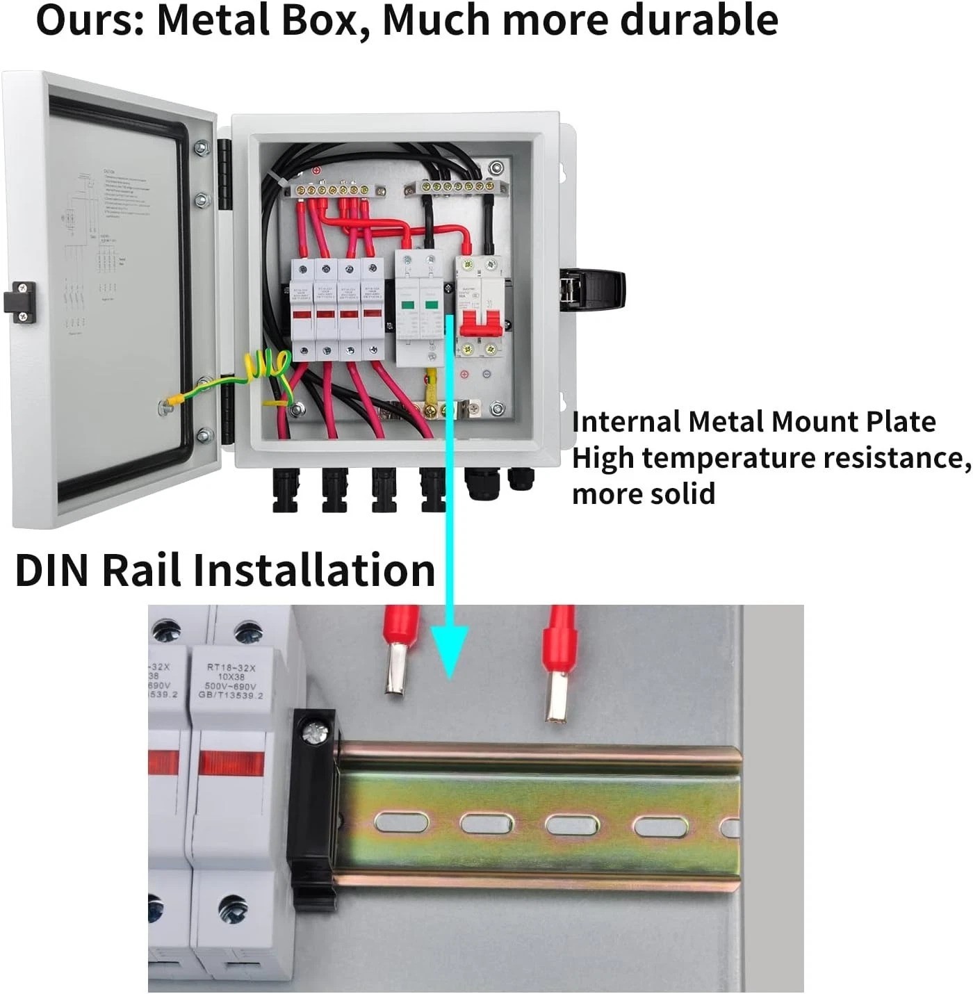 Comprehensive PV Combiner Box with Lightning Protection – Reliable Solar System