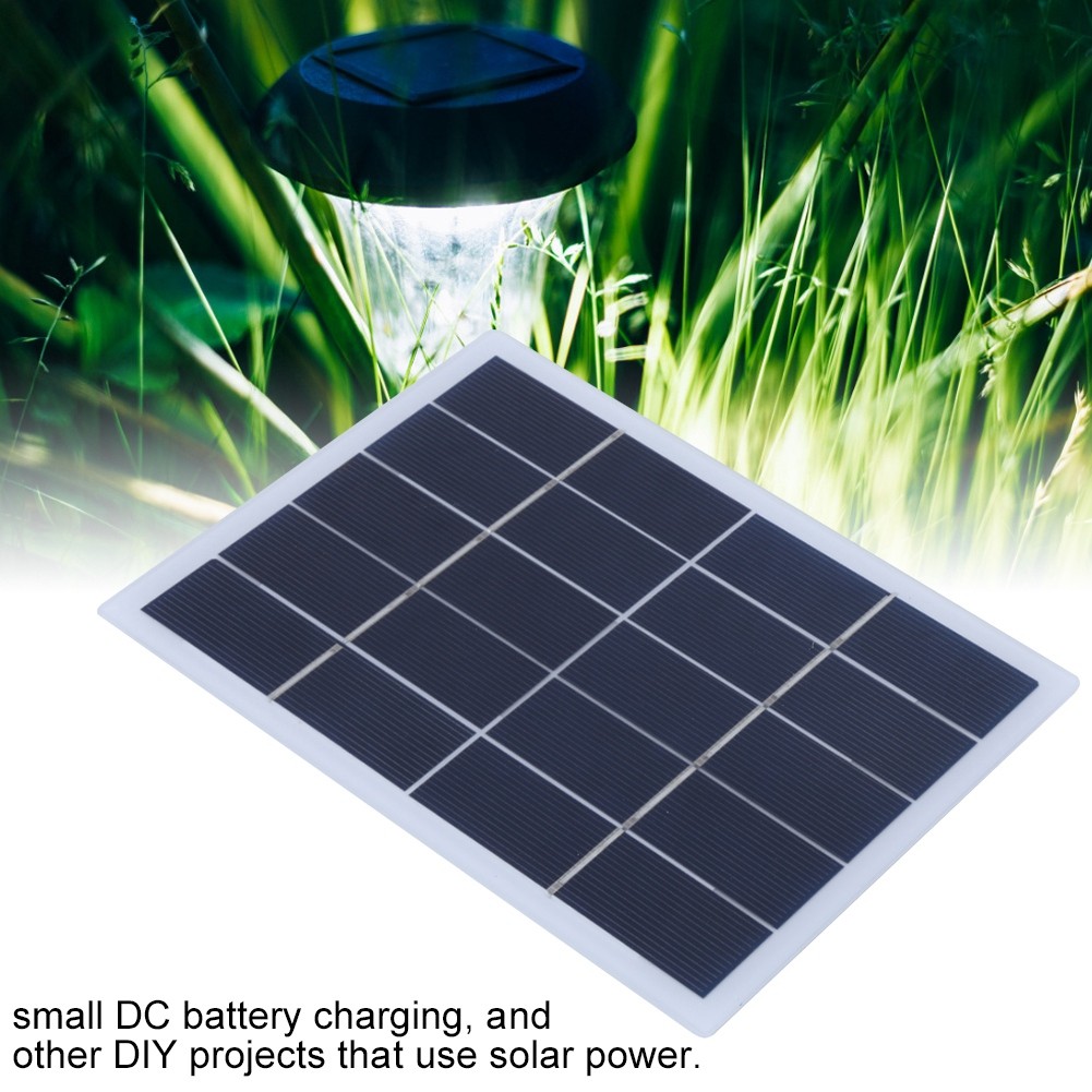 3W 5V Polycrystalline Silicon Solar Panel Solar Laminate DIY DC Output Charg NEW