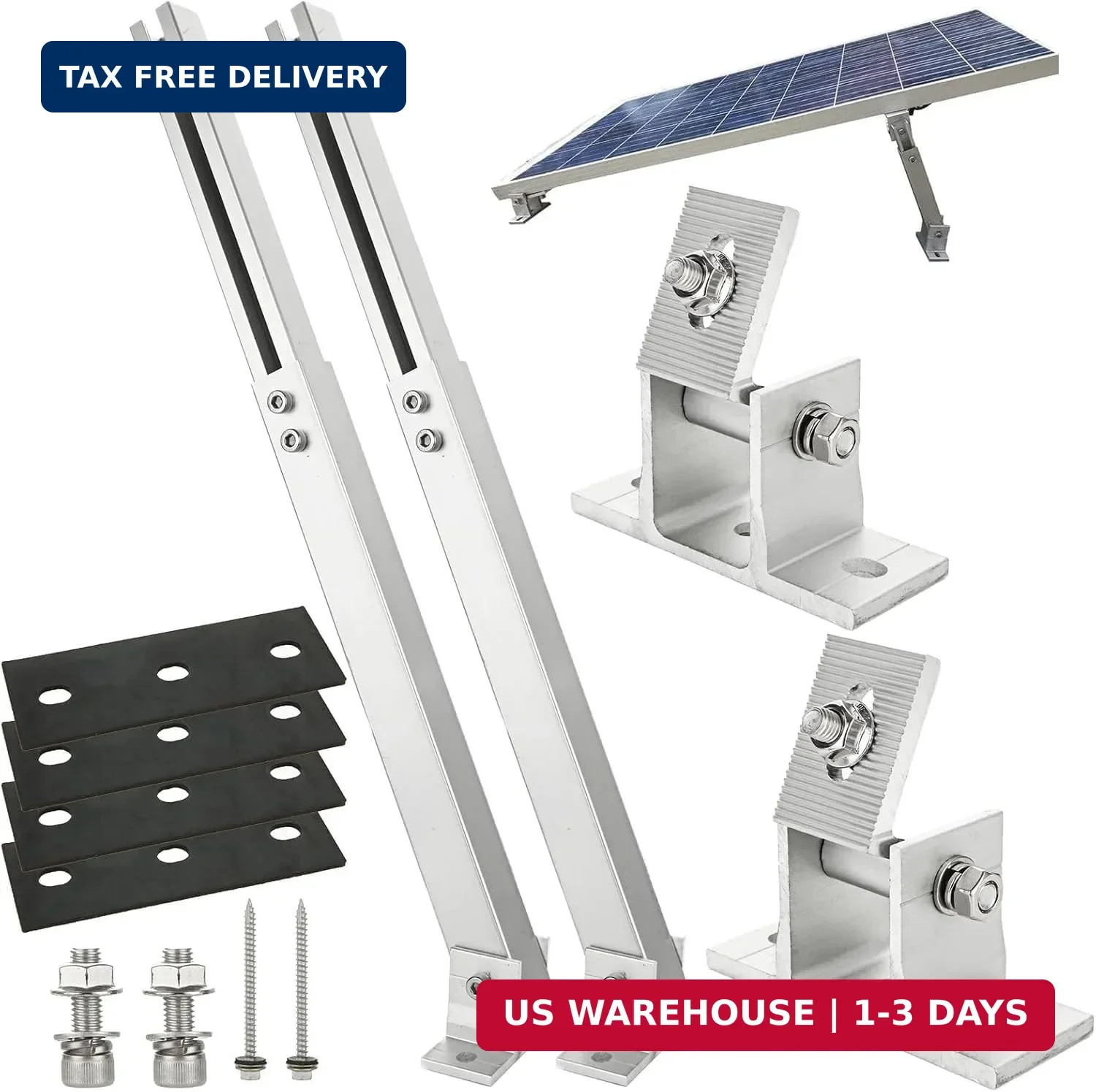 Adjustable Solar Panel Tilt Mount Brackets Aluminum Alloy Solar Panel Mounting S