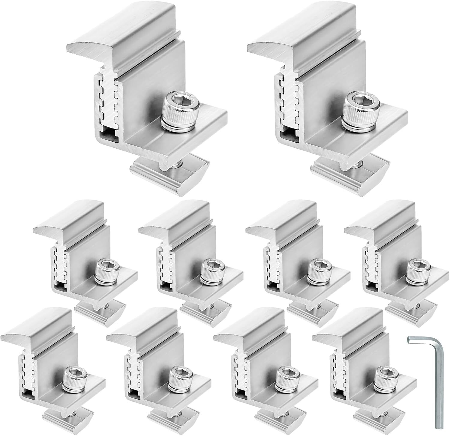 10 Pack Solar Panel Mounting Brackets Solar Panel Clamps Solar Panel Accessories
