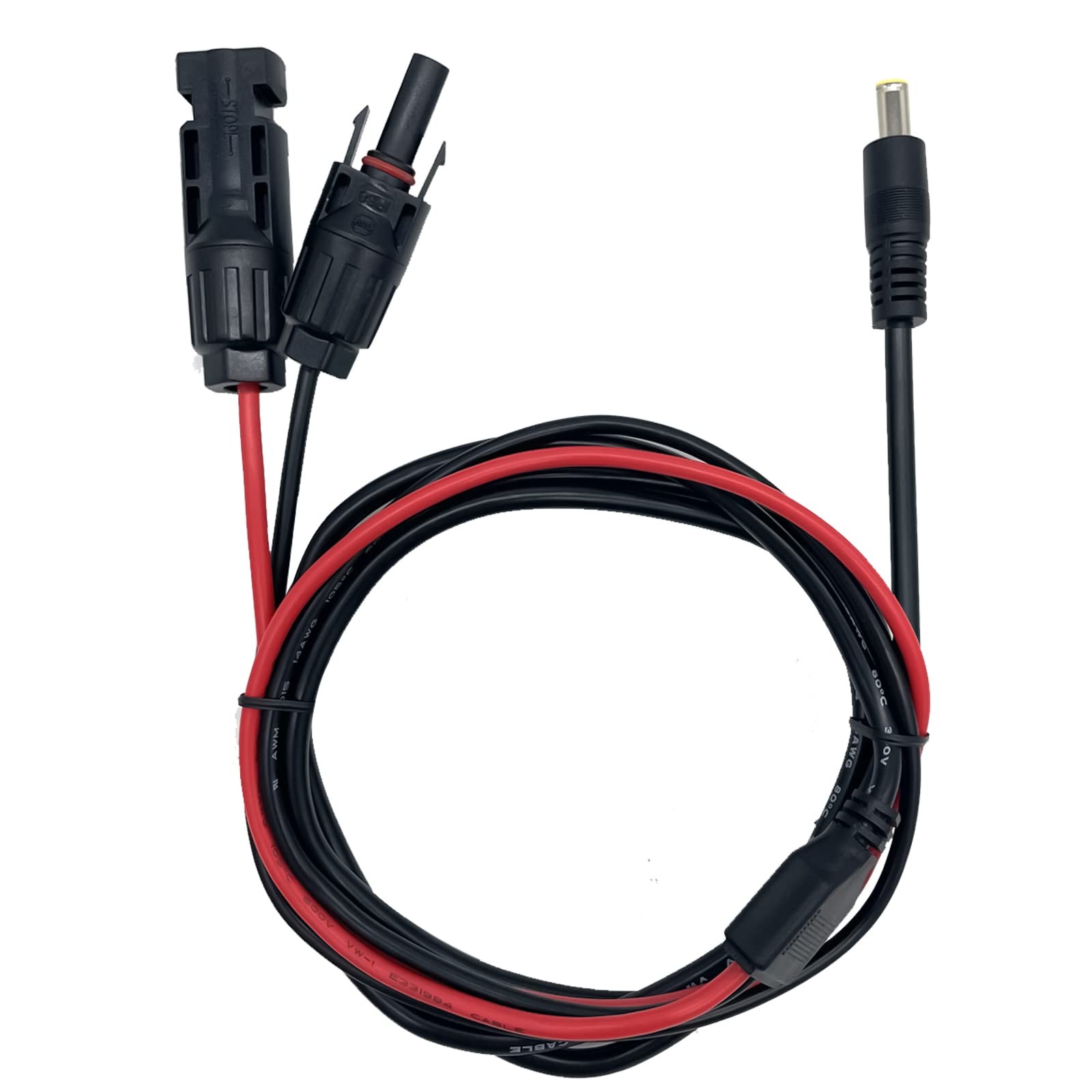 Solar Panel Connector to DC 8MM Adapter Cable, Compatible with Solar Connecto…