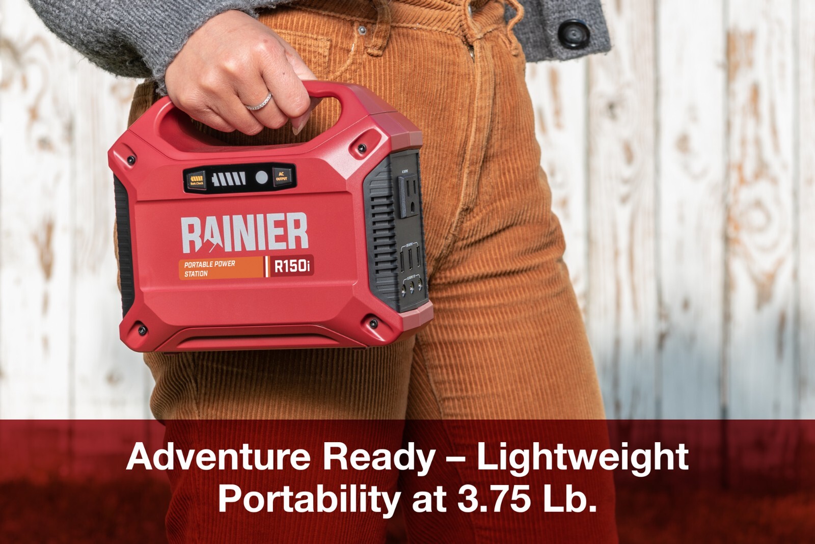 Rainier 150 Watt Portable Power Station 155 Wh Backup Lithium Battery
