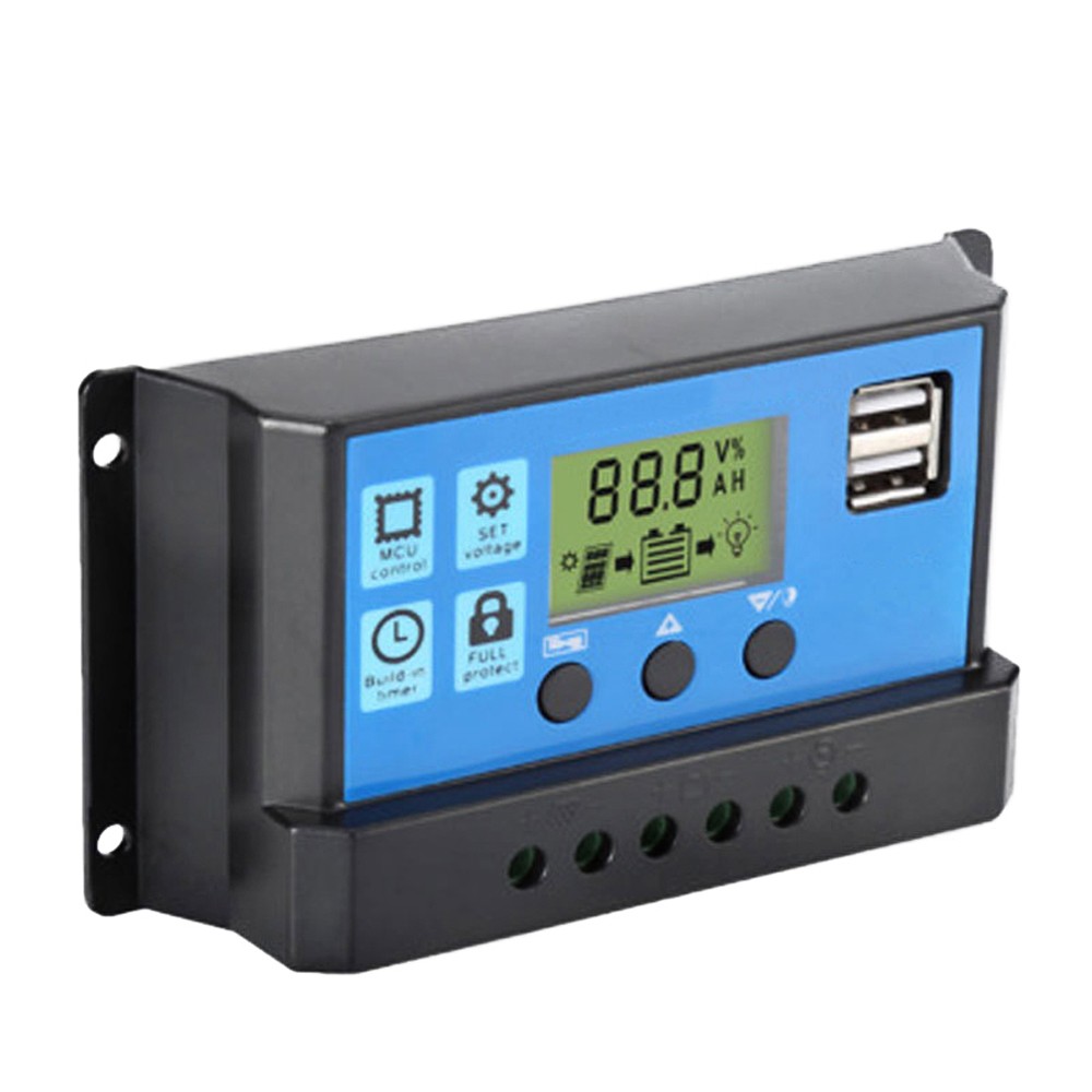 1-Universal Solar Panel Controller 24V Auto For DIY Solar Power ABS Material