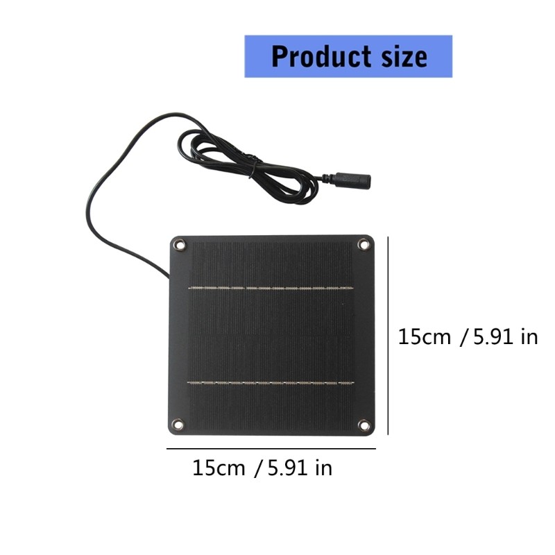 High Efficiency 4W 12V Solar Panel 6inch for Garden Light Small Home Systems