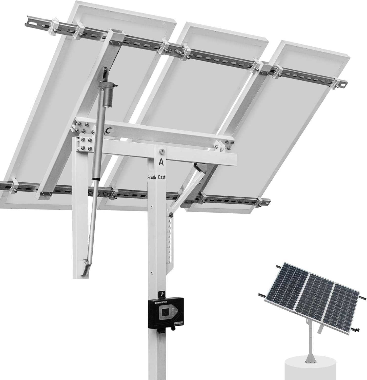ECO-WORTHY Solar Panel Single Axis Tracking System (Increase 30% Power) with Tra