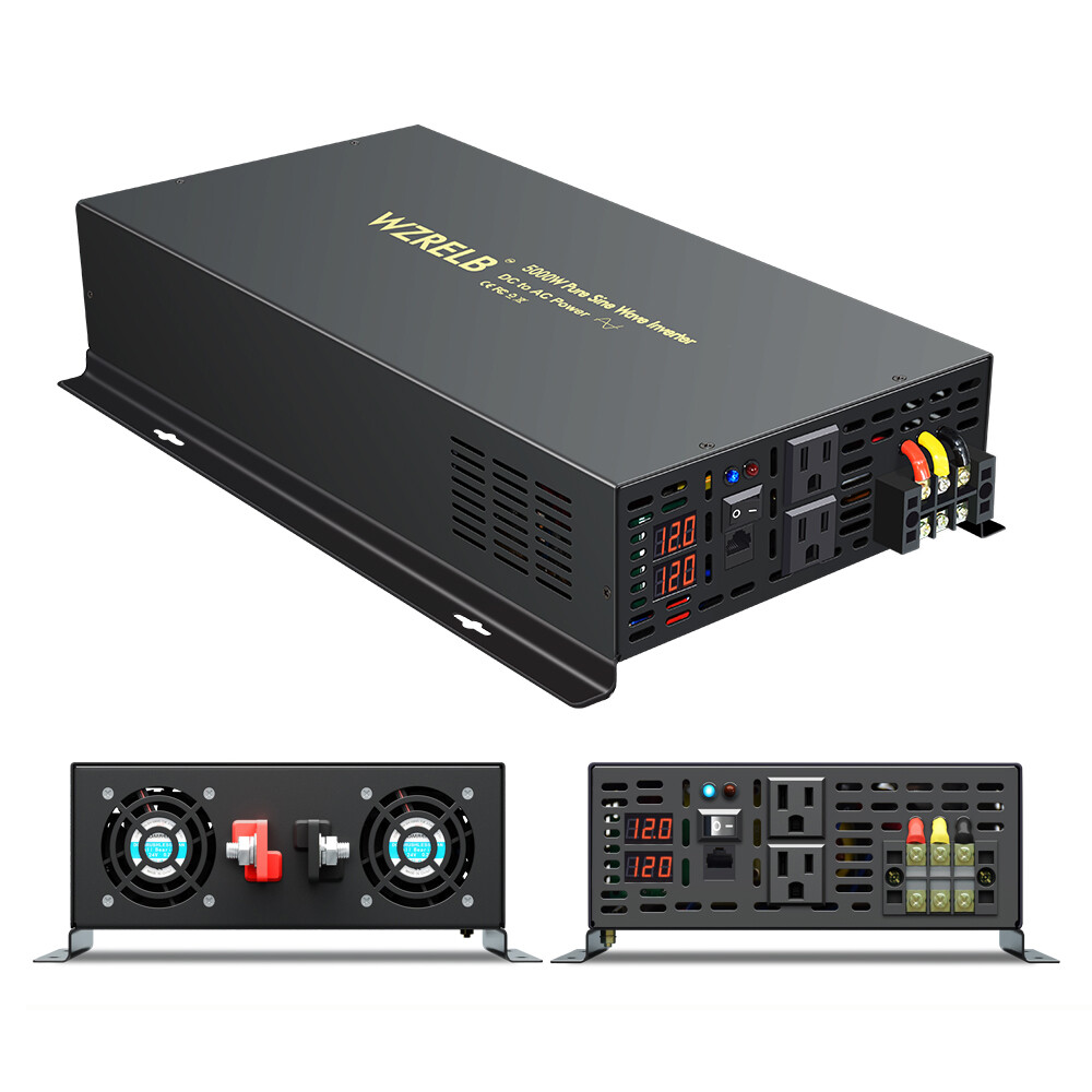 5000w 36V Pure Sine Wave Inverter 110V 120V Solar Power Home Remote Switch Moto