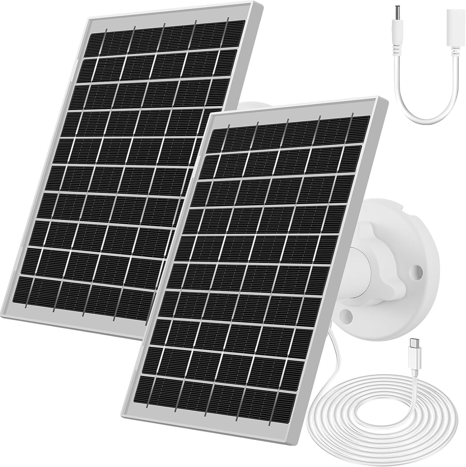 2 Pack Compatible with door bell Camera Solar Panels Cameras NOT included NEW