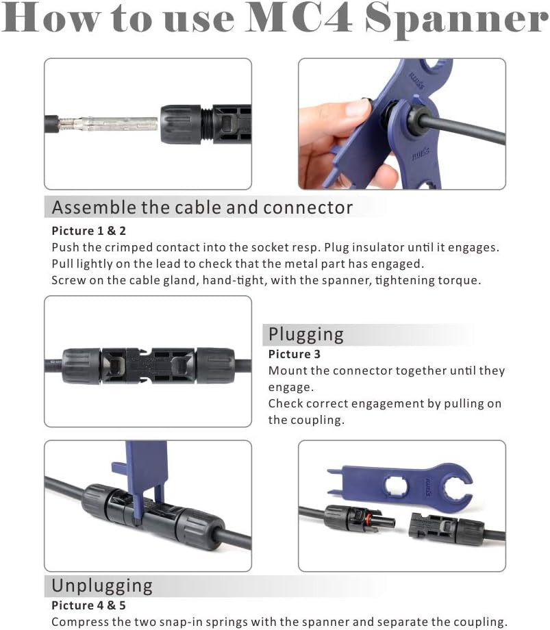 Icrimp Solar Crimping Tool Kit for Solar Panel Installation, All in One Solar To